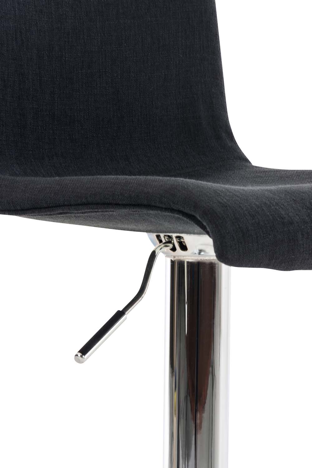 Tabouret de bar Hover Assise en Tissu Piètement Métal chromé