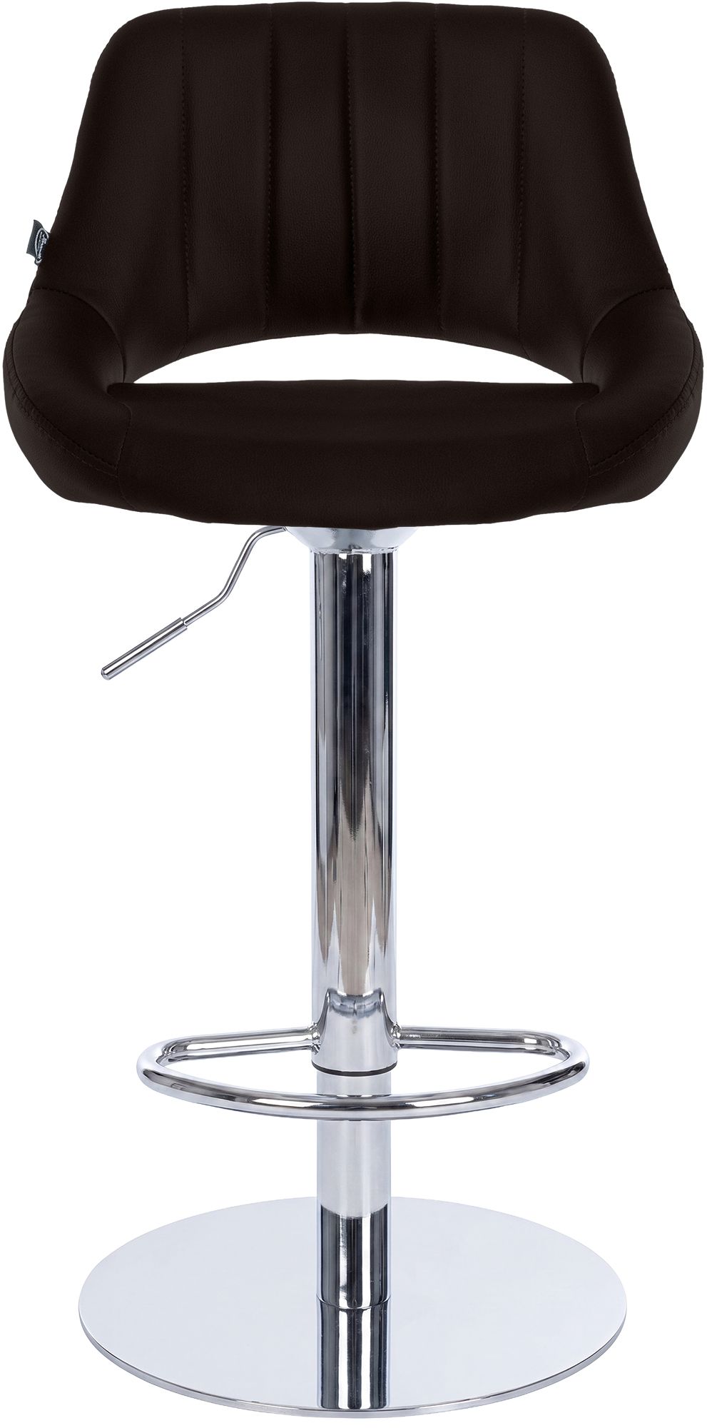 Lot de 2 tabourets de bar Milet chromés avec socles extra lourds