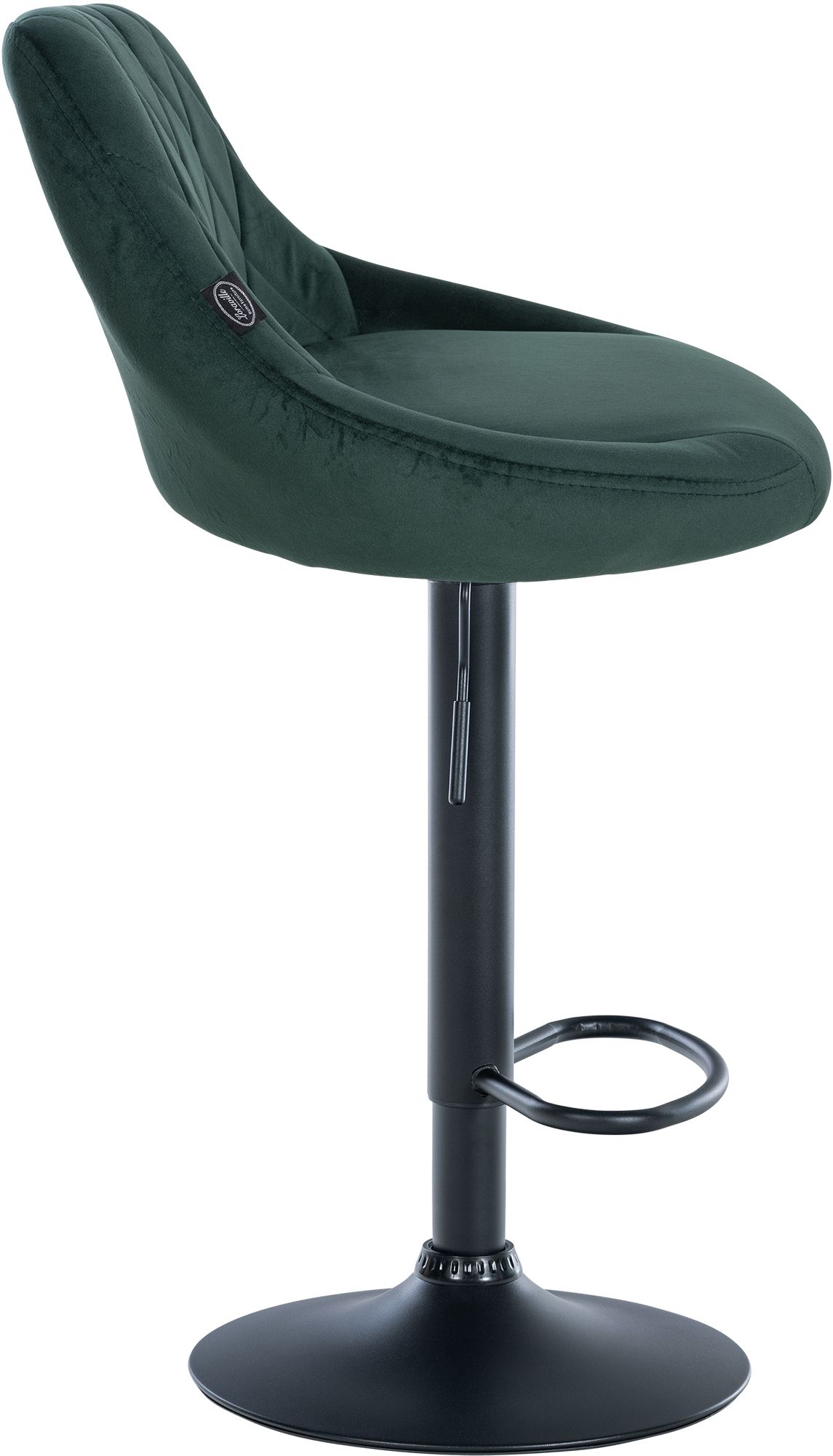 Lot de 2 tabourets de bar Lazio velours
