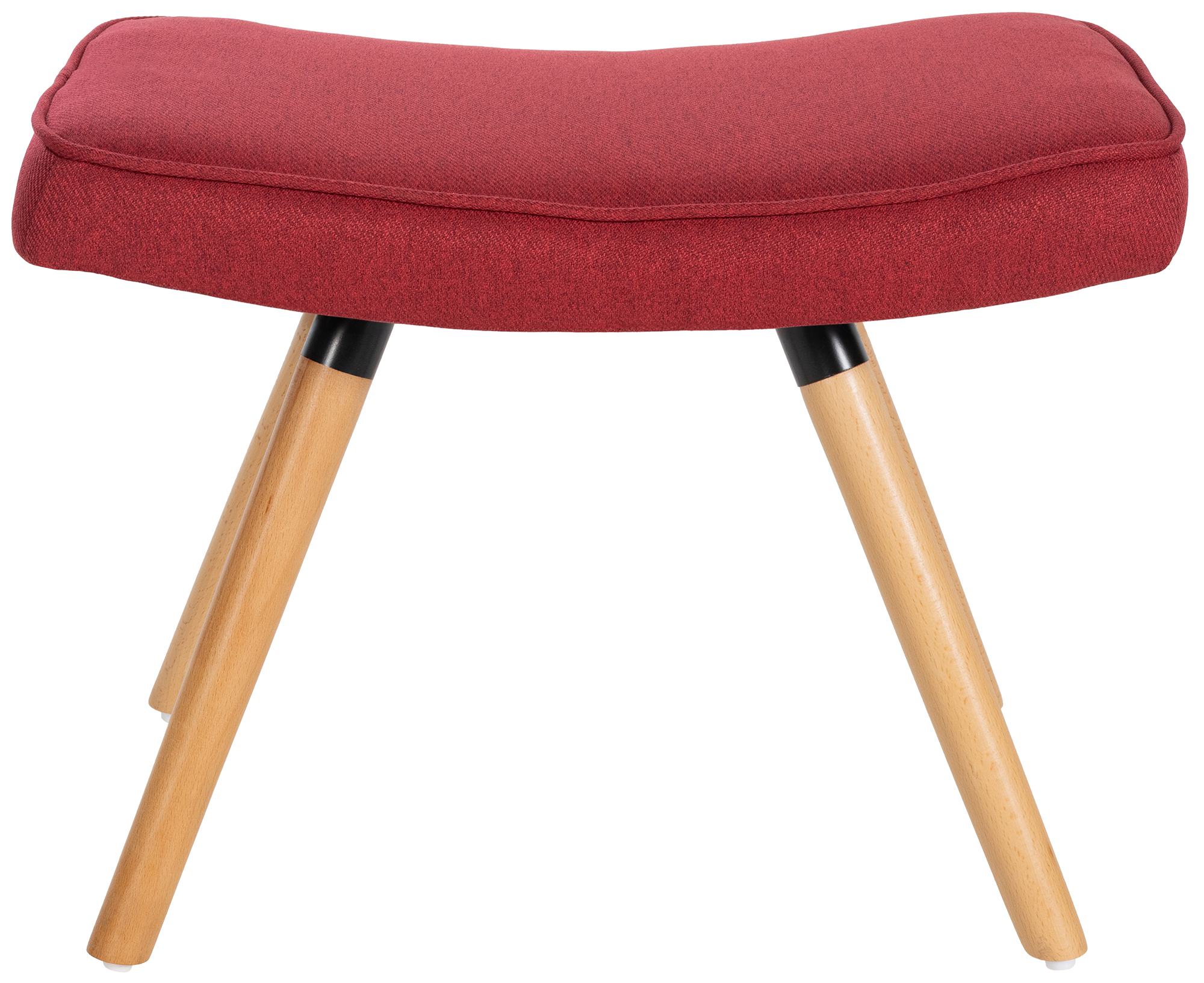 Tabouret de pied Garding avec revêtement en tissu
