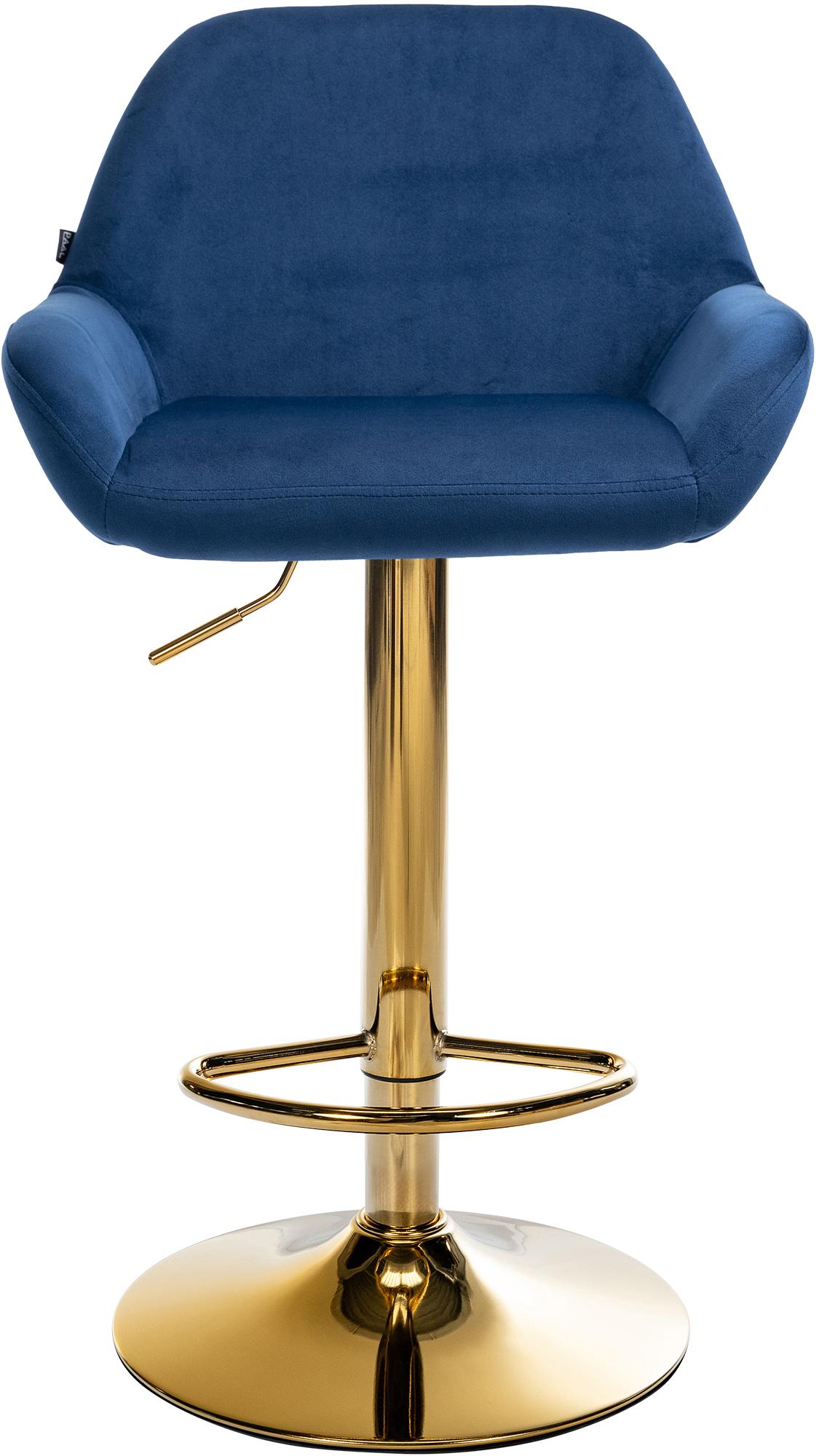 Tabouret de bar Braga or velours