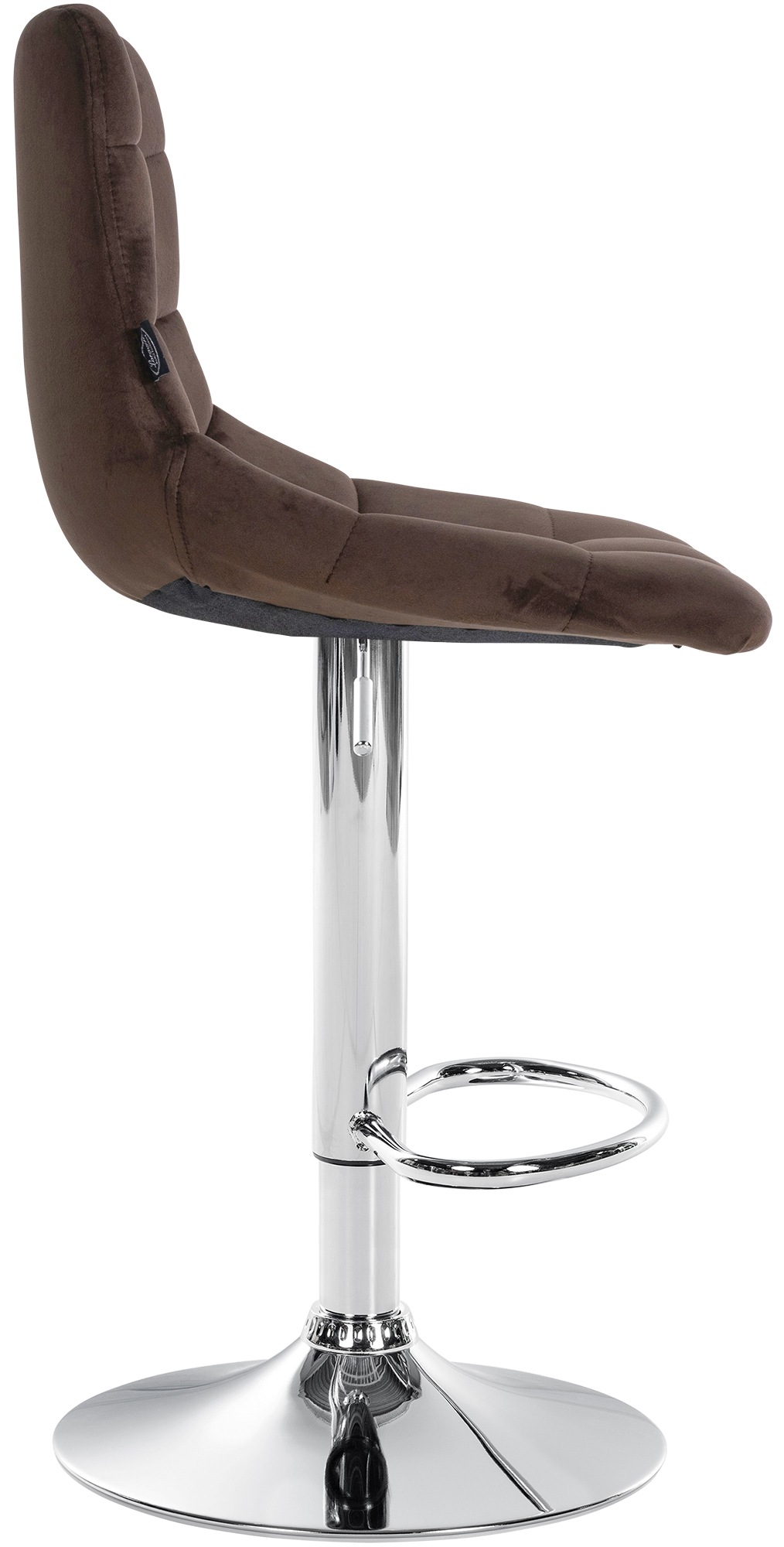 Tabouret de bar Jerry velours