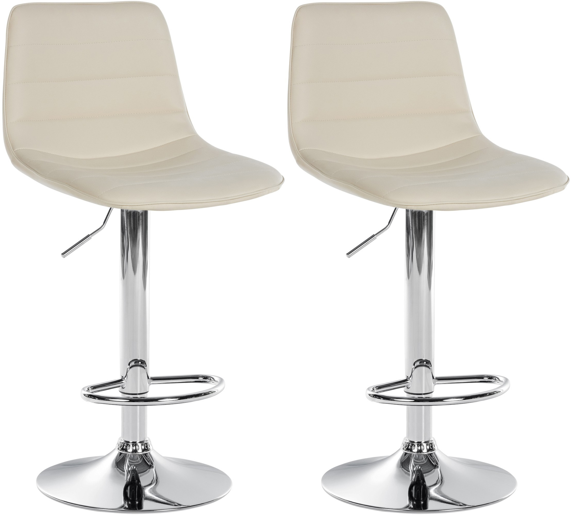 Lot de 2 tabourets de bar Lex similicuir