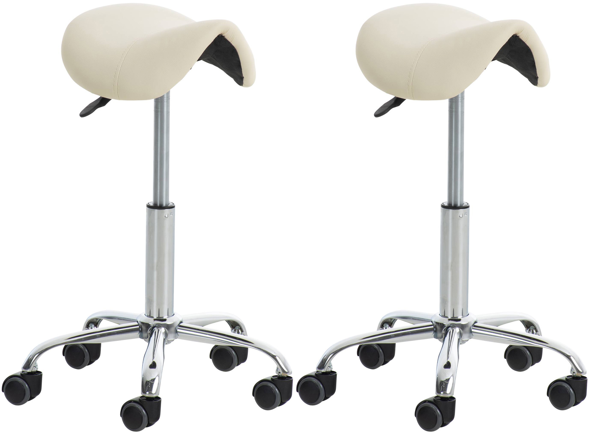 Lot de 2 tabourets de travail Reno en similicuir