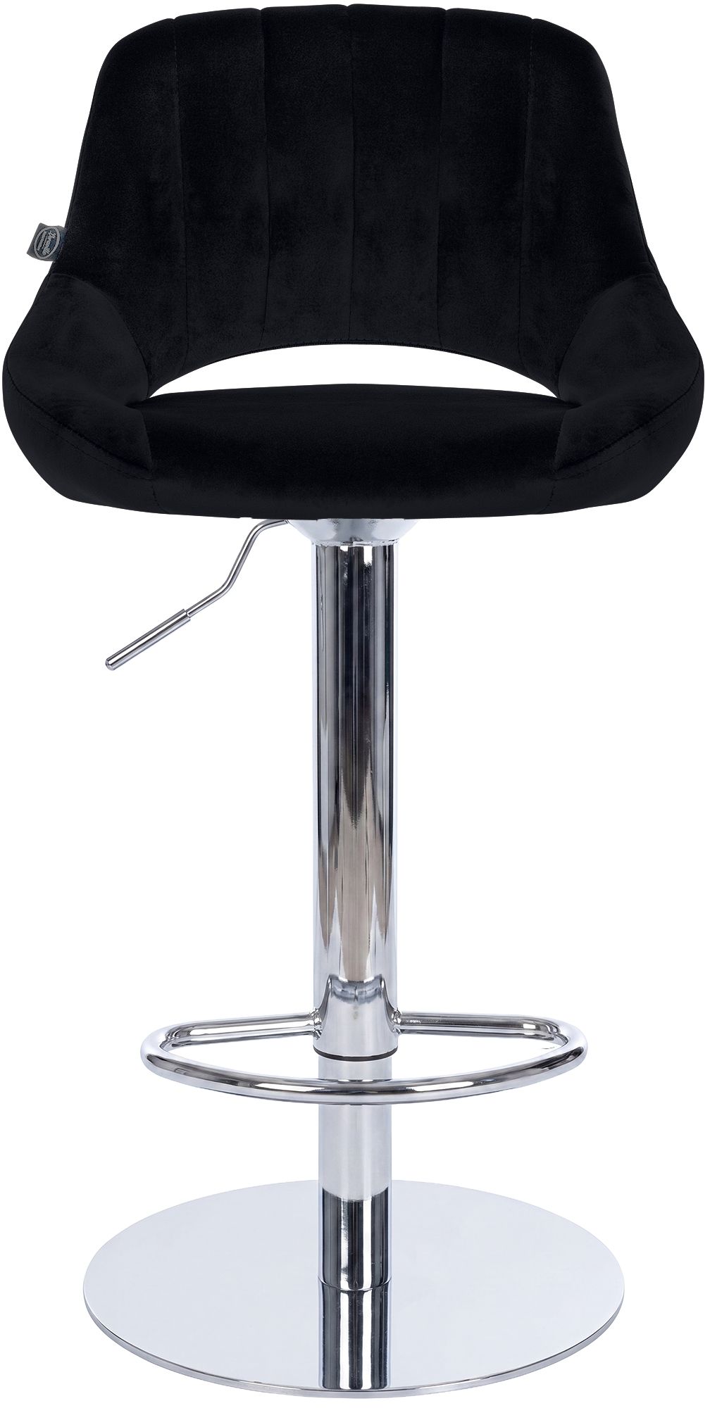 Lot de 2 tabourets de bar Milet chromés avec socles extra lourds