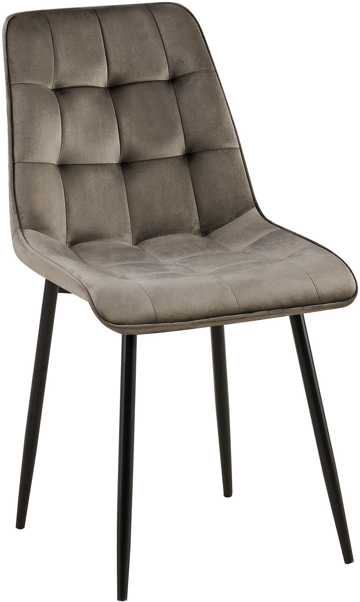 Chaise de salle à manger Gifford revêtement velours
