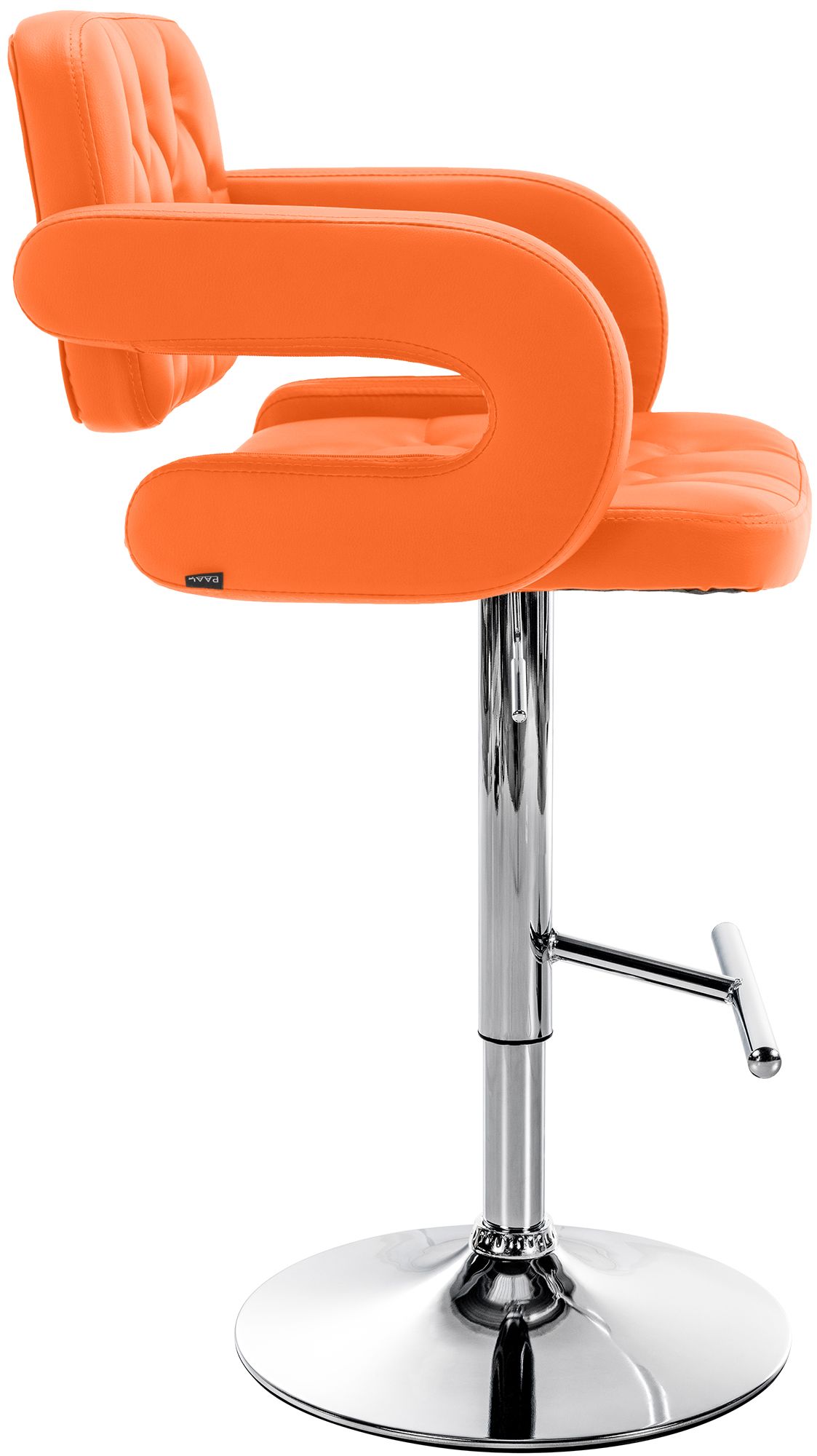 Tabouret de bar Dublin similicuir avec pied en métal