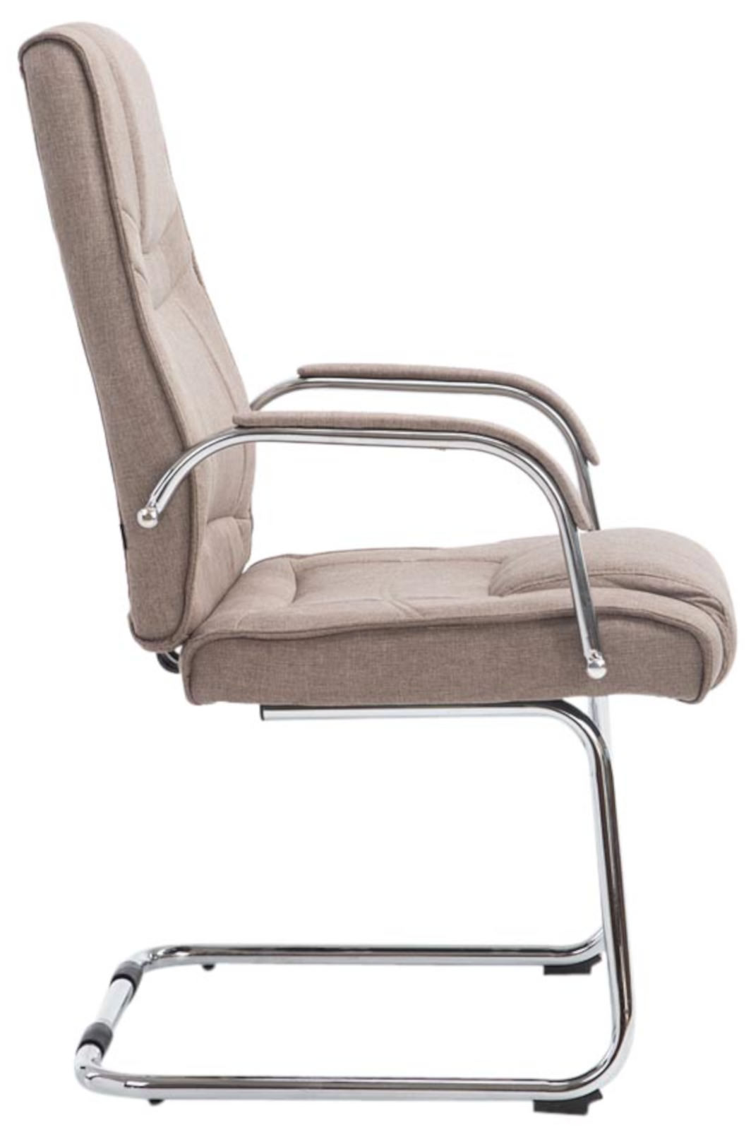 Lot de 2 Chaises Cantilever Attila en tissu avec accoudoirs