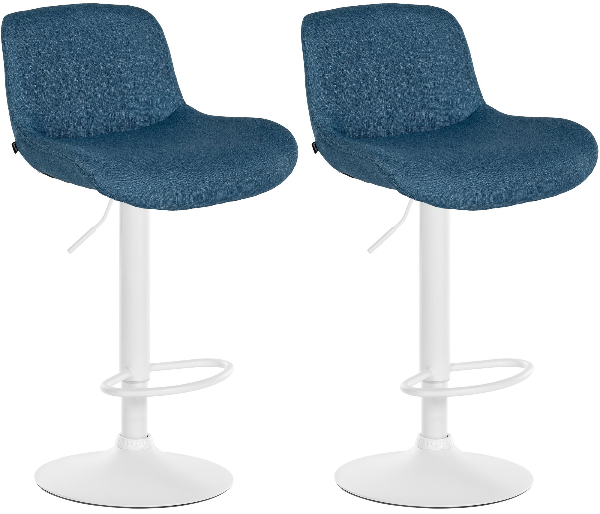 Lot de 2 tabourets de bar Solon blanc