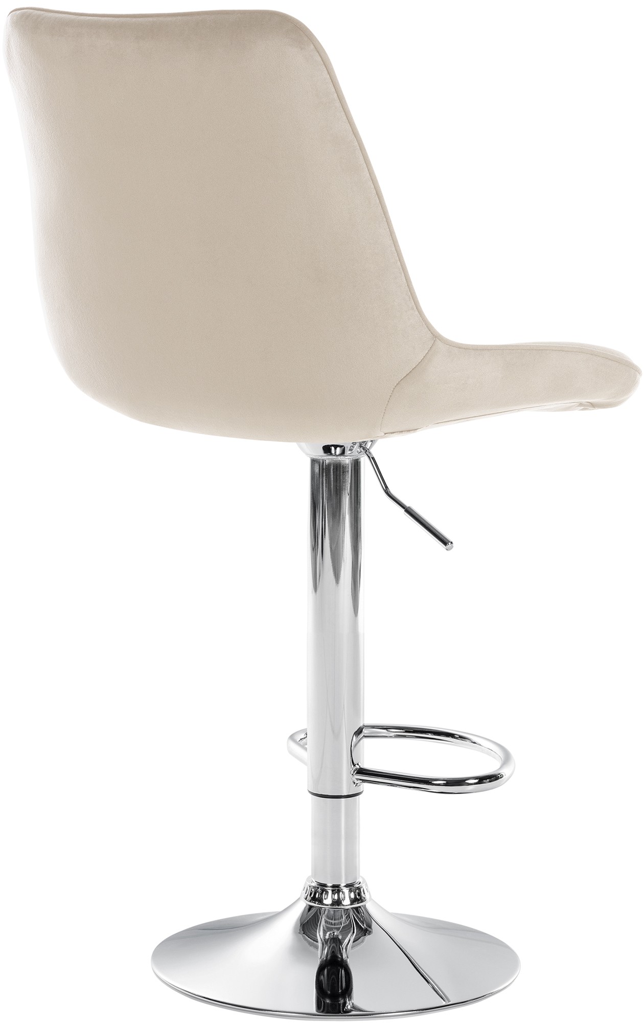 Lot de 2 tabourets de bar Toni velours