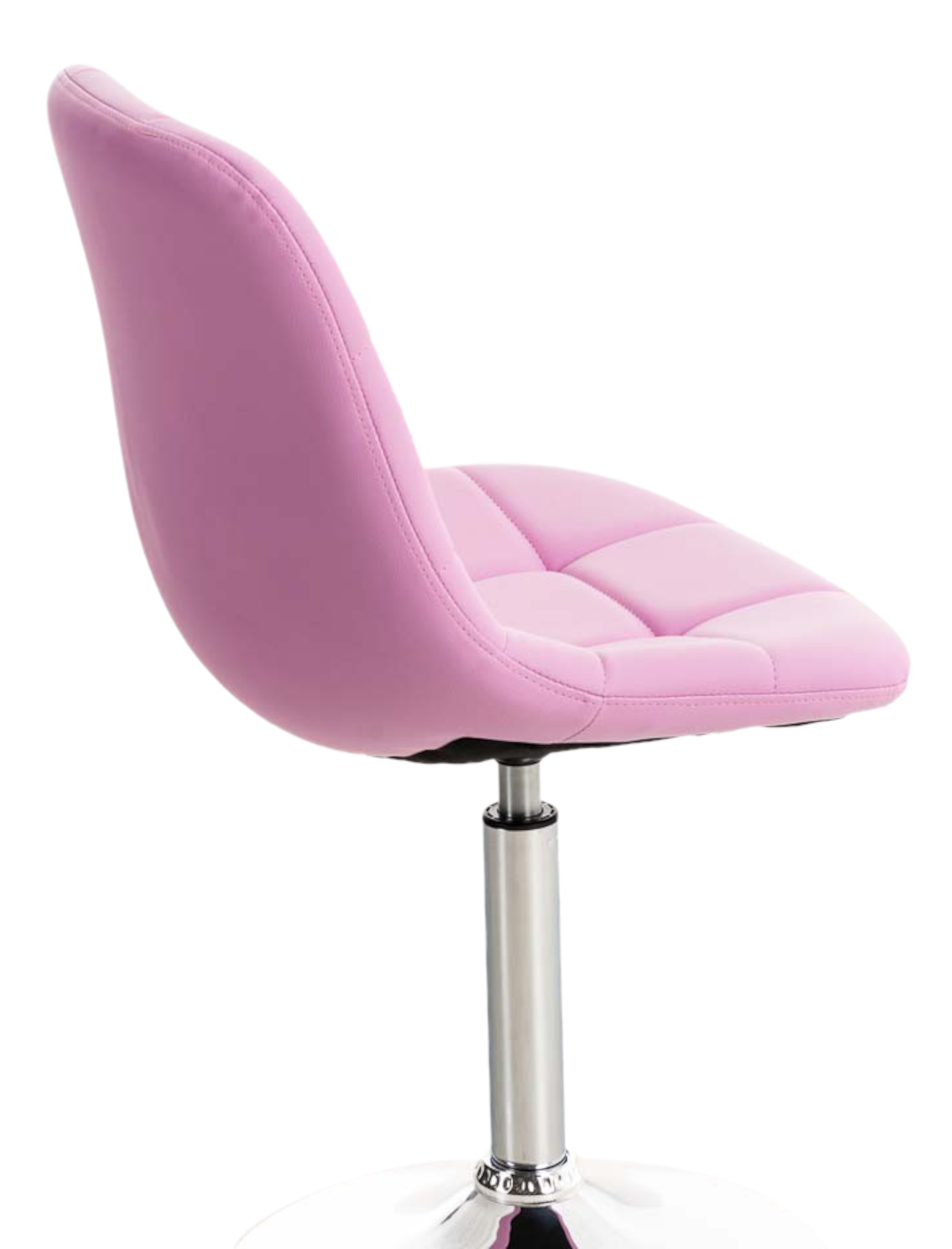 Lot de 2 chaises lounge pivotantes Emil en similicuir avec pied en métal