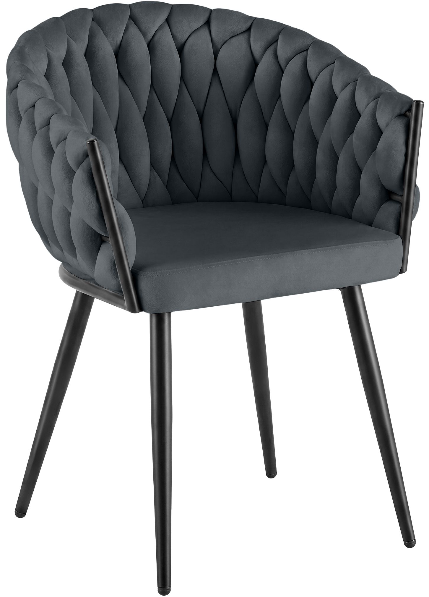 Chaise de salle a manger Molise velours