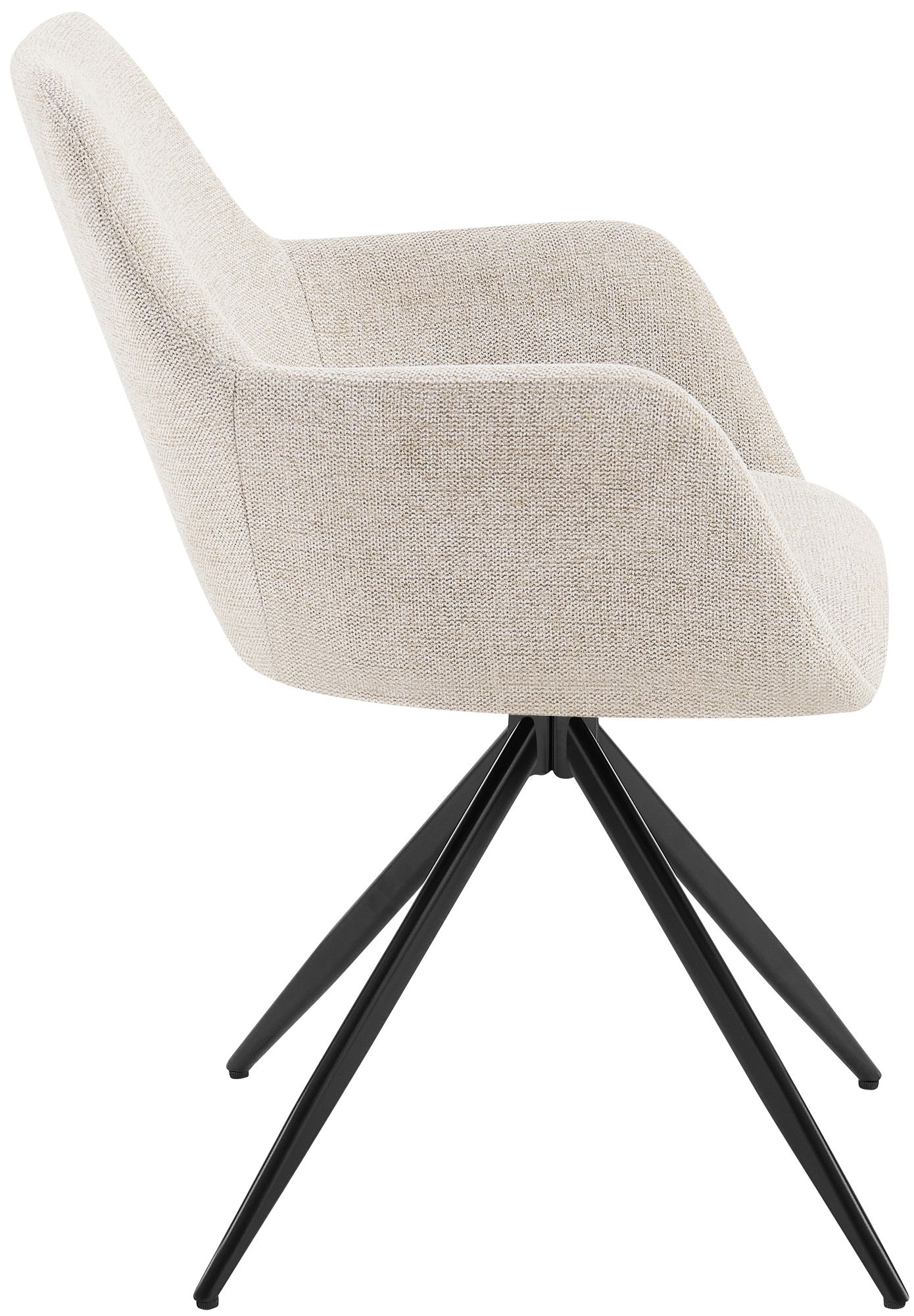 Chaise de salle a manger Olema en tissu