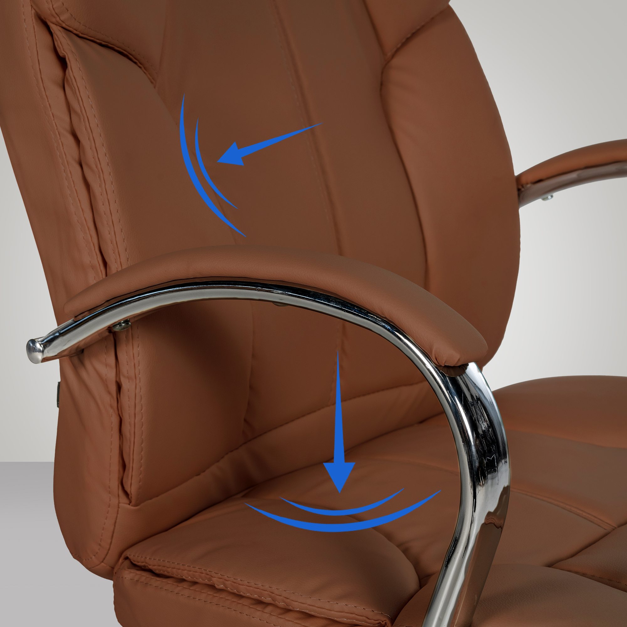 Fauteuil de bureau XXL Xanthos en Similicuir avec une  capacité de charge de 210 kg