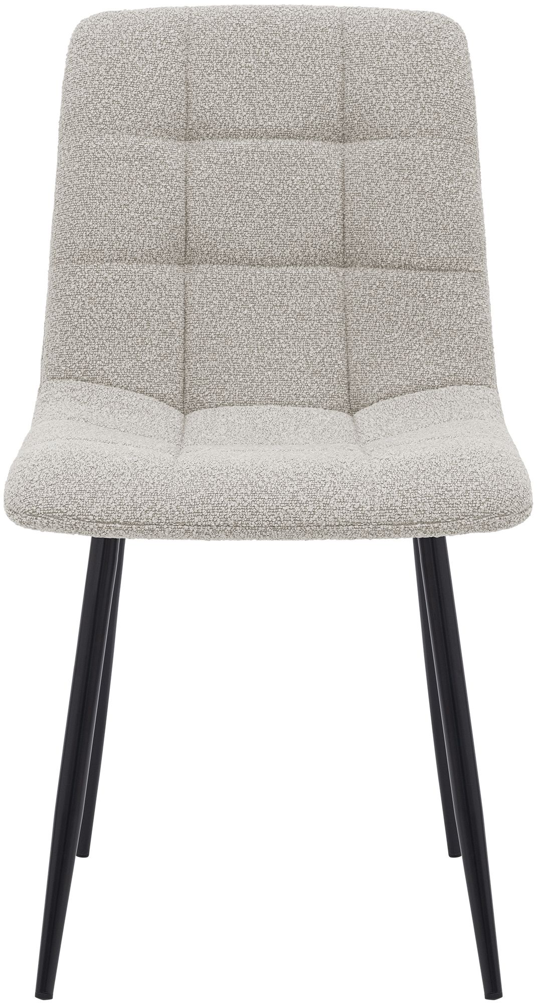 Chaise de salle a manger Antibes en tissu teddy