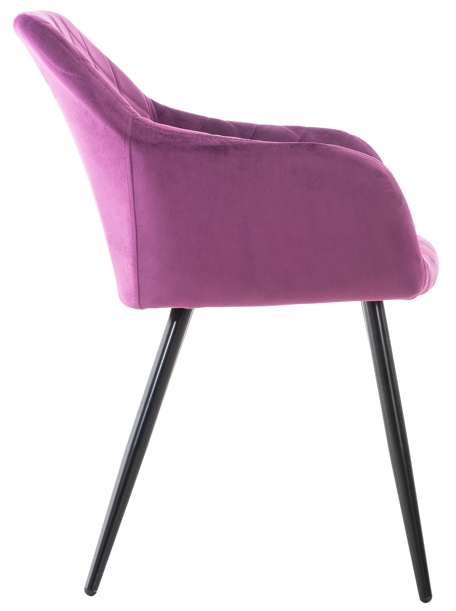 Chaise de salle à manger Shila avec Piètement en Métal noir