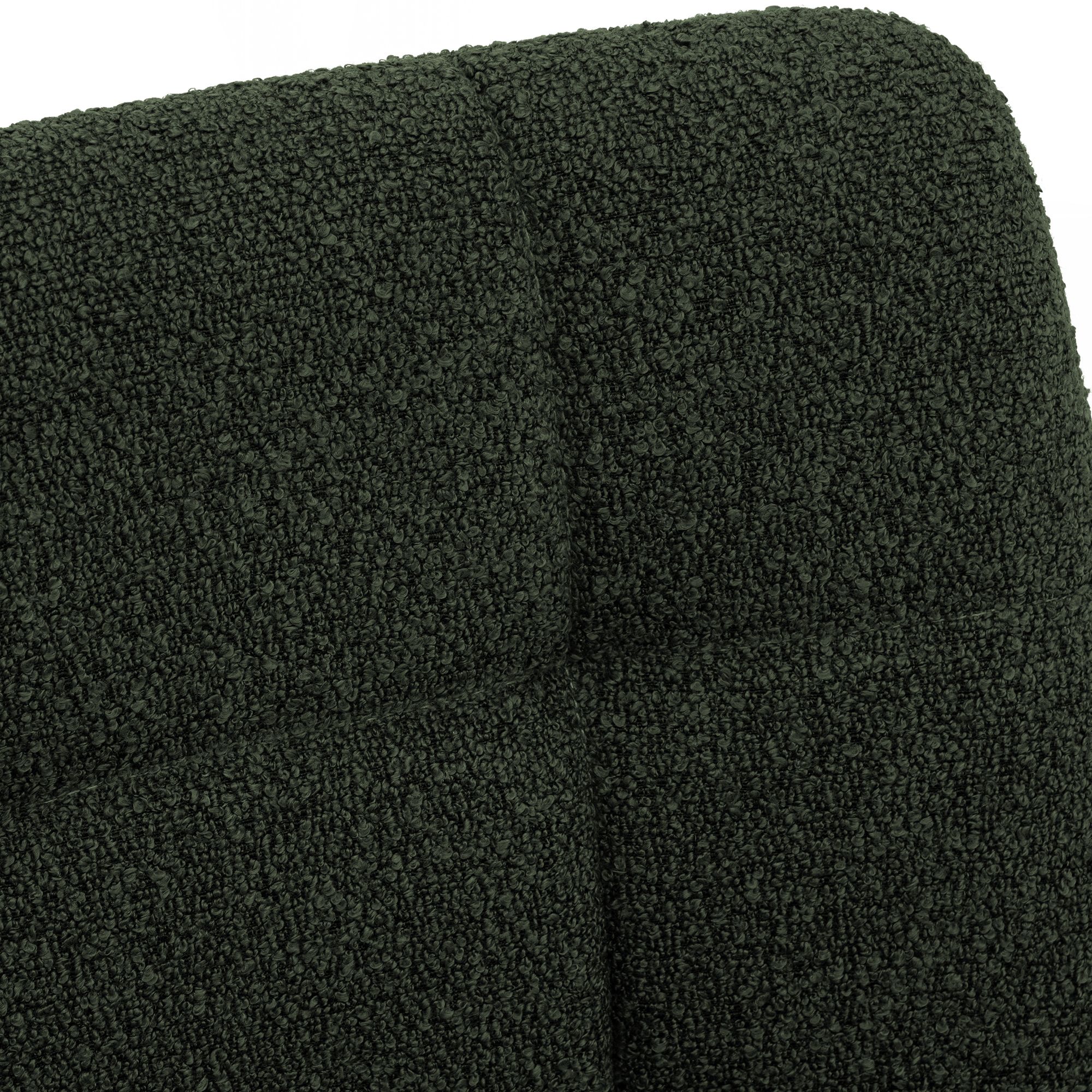 Chaise de salle a manger Antibes en tissu teddy