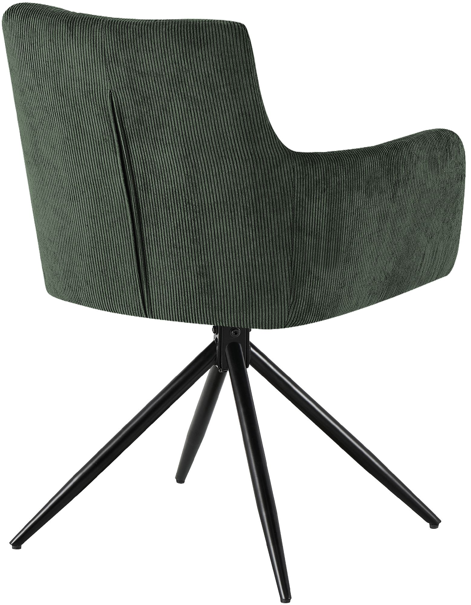 Chaise de salle à manger Jonah en velours côtelé