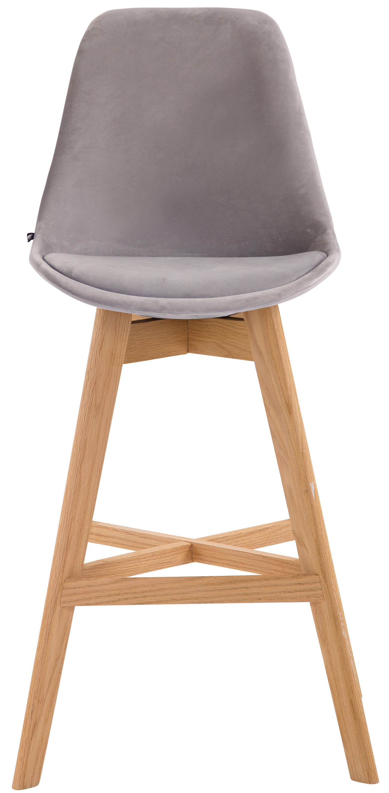 Lot de 2 tabourets de bar Cannes en velours