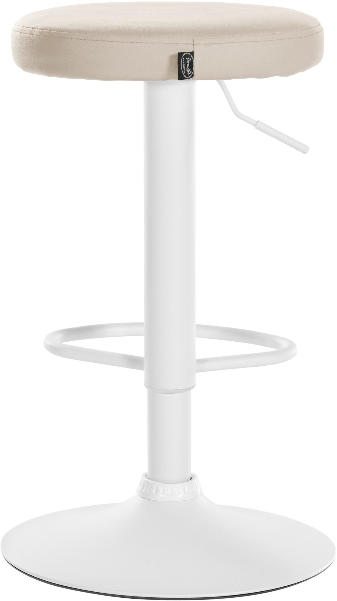 Lot de 2 tabourets de bar Ponte en similicuir
