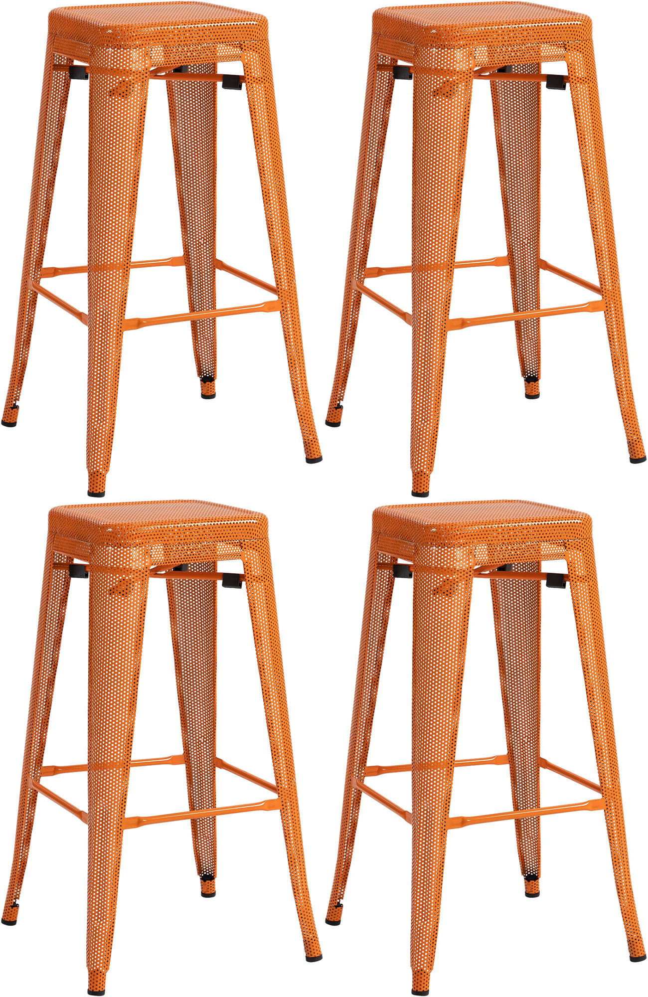 Lot de 4 tabourets de bar Fletcher