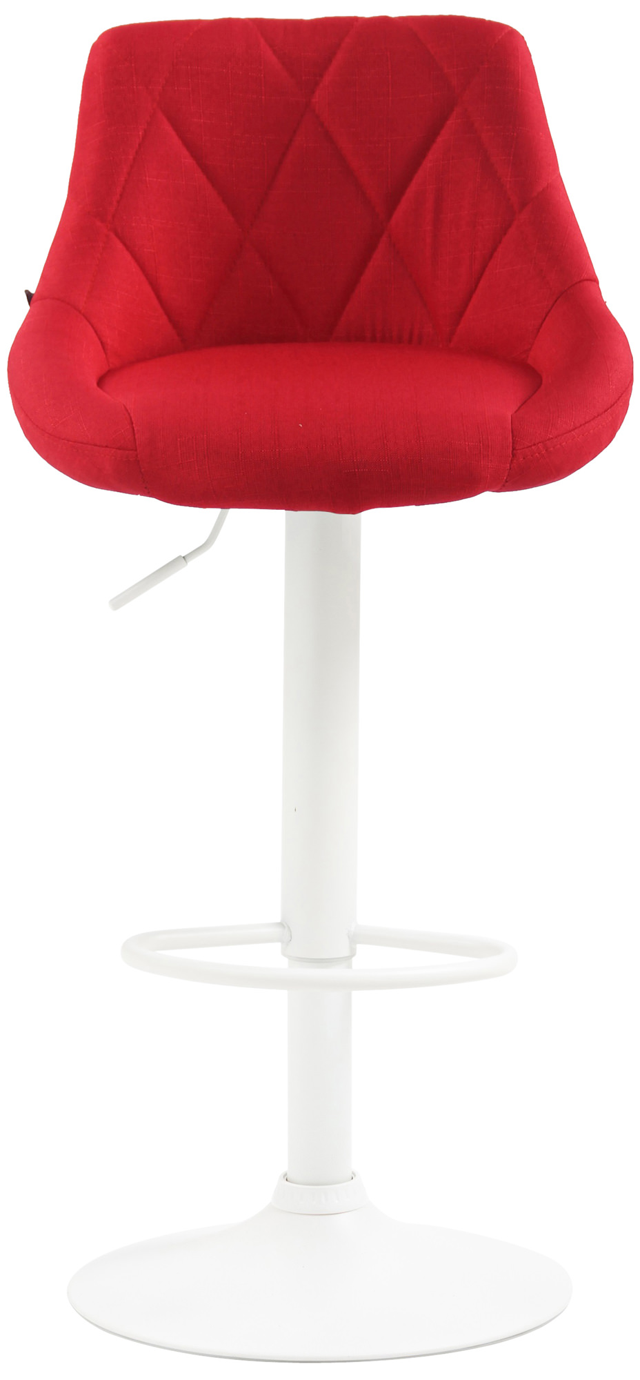 Tabouret de bar Lazio en Tissu Hauteur réglable siège pivotant