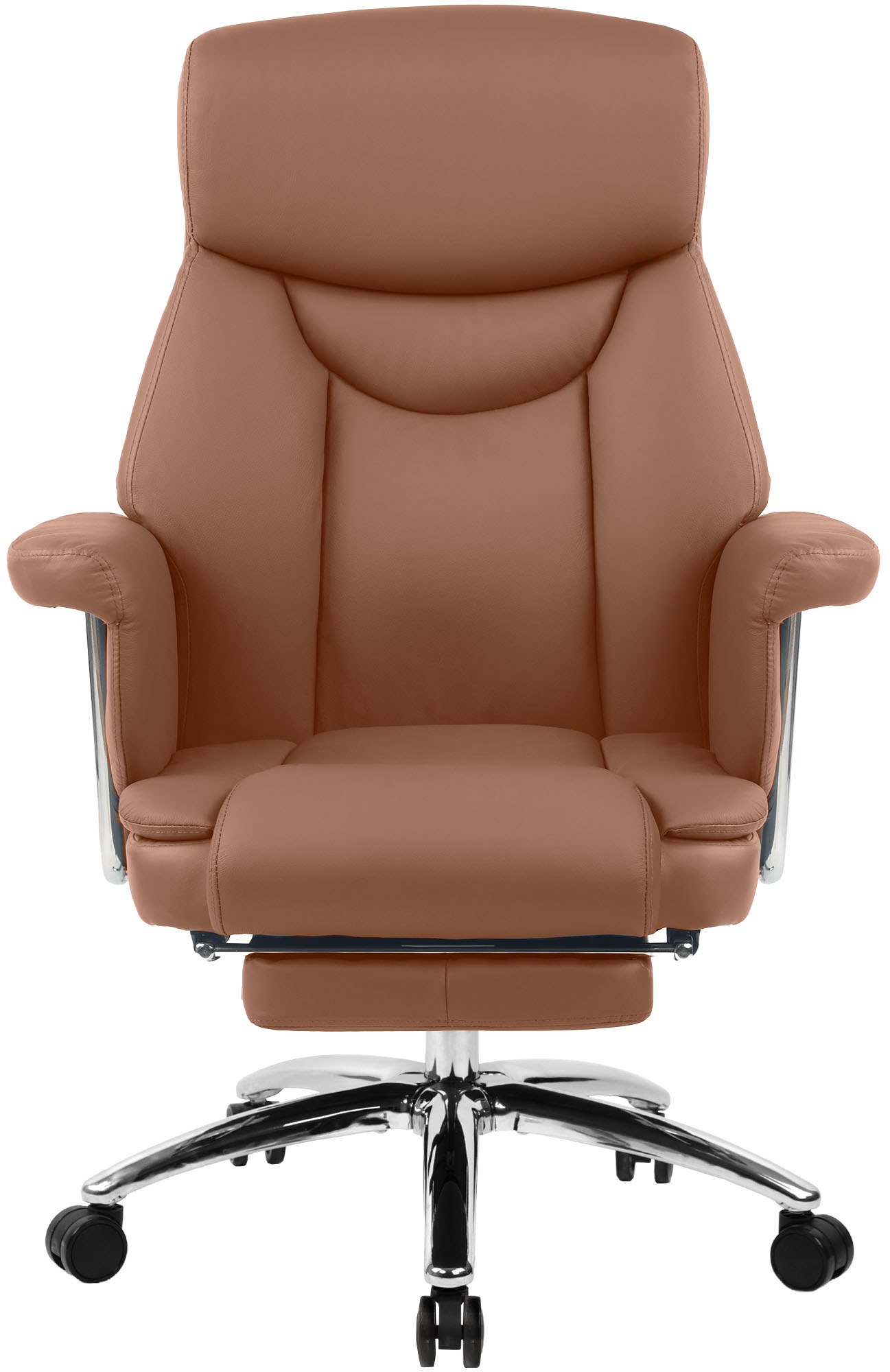 Chaise de bureau Dahra en cuir véritable