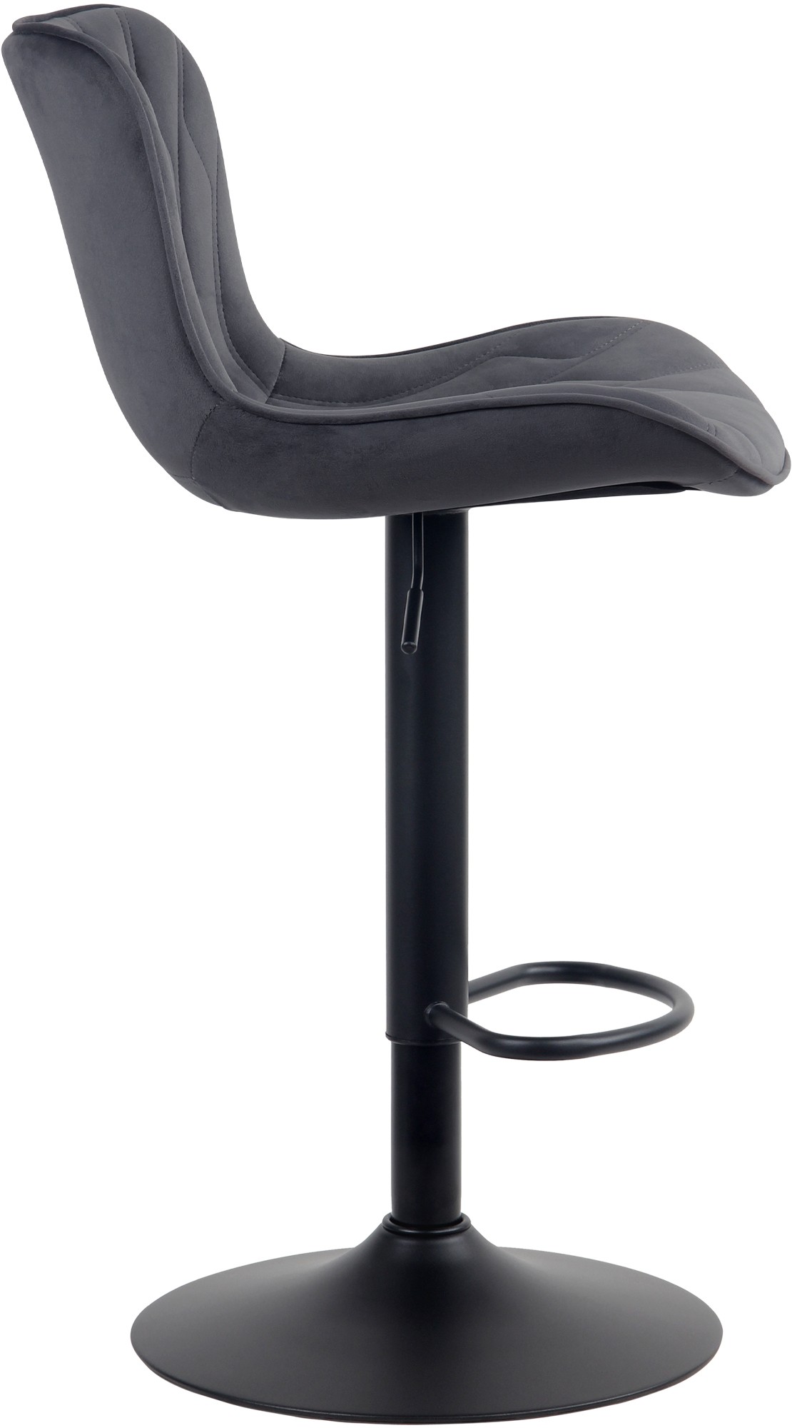 Tabouret de bar Linus Pied en Métal Hauteur réglable Siège pivotant