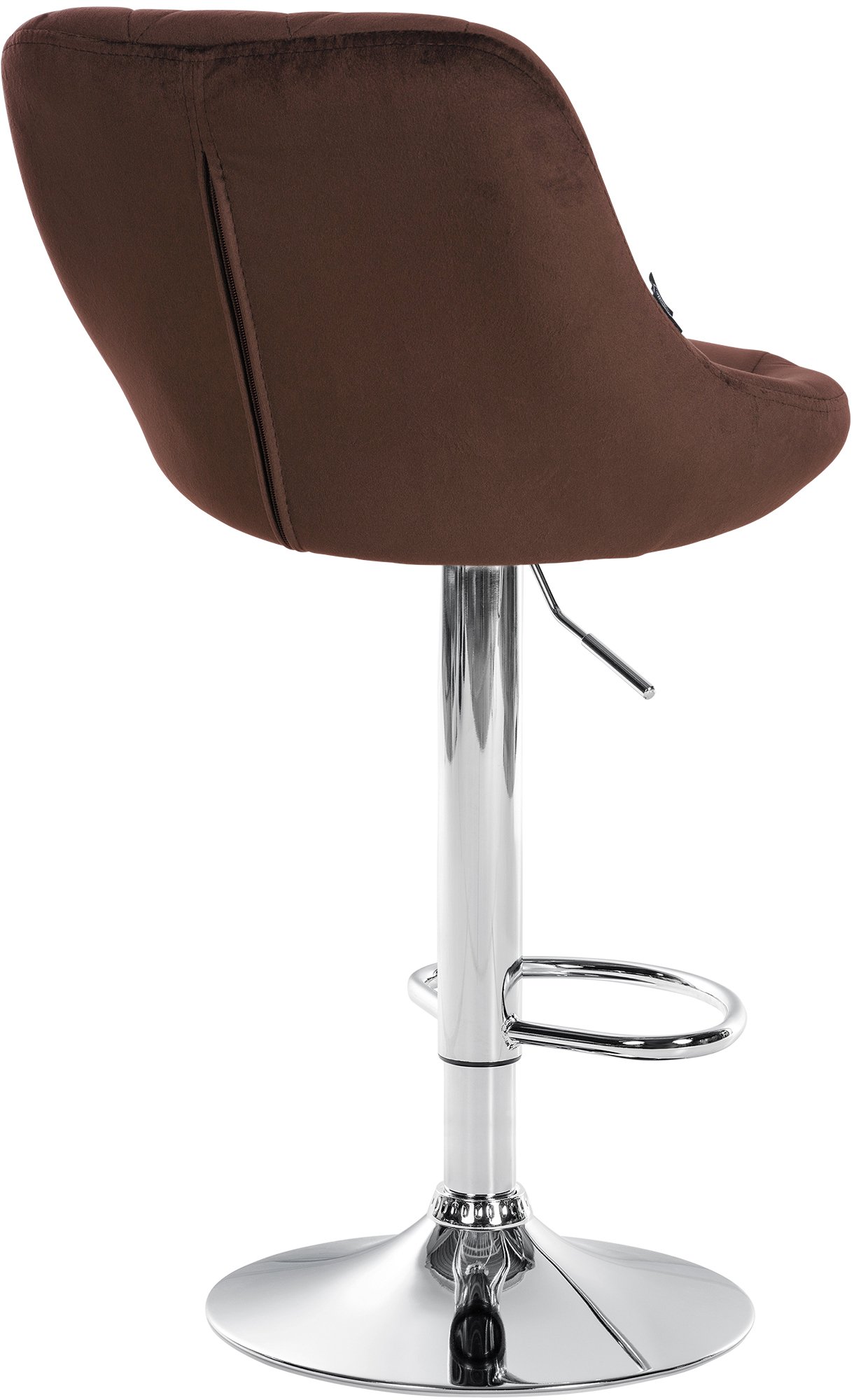 Lot de 2 tabourets de bar Lazio velours