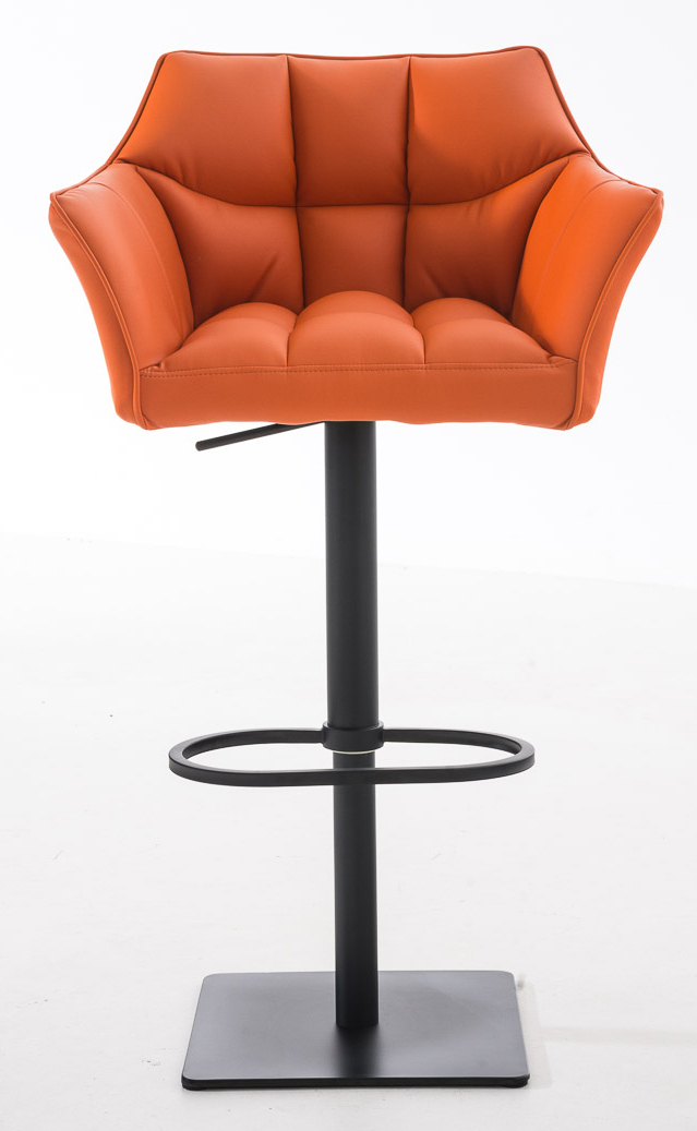 Lot de 2 tabourets de bar Damaso en similicuir