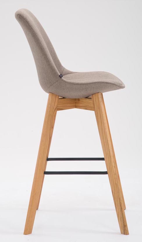 Lot de 2 tabourets de bar Metz en tissu