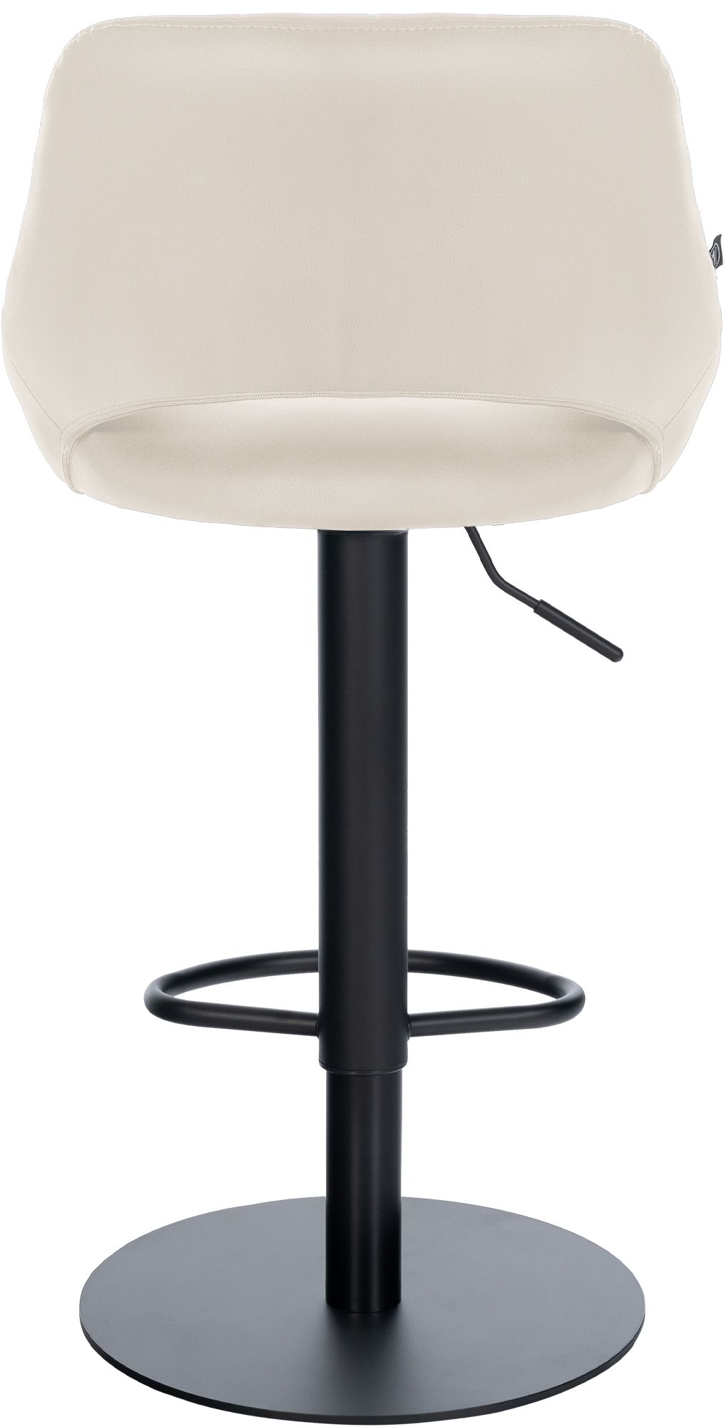 Lot de 2 tabourets de bar Milet noirs avec bases extra lourdes