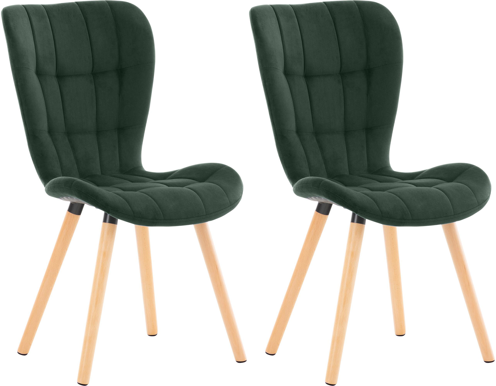 Lot de 2 chaises de salle à manger Elda