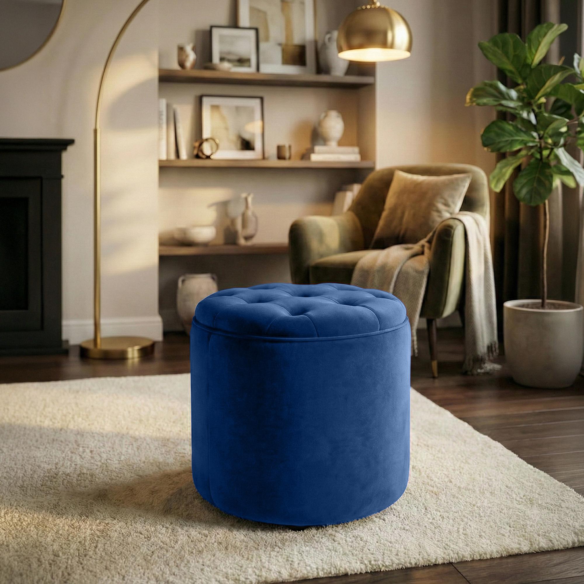 Tabouret Pantin en velours