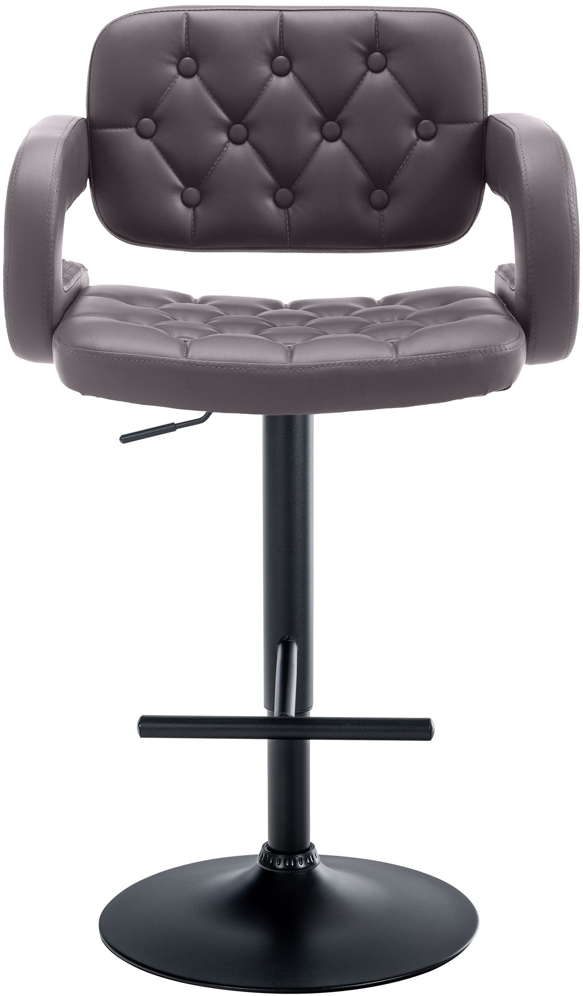 Tabouret de bar Dublin similicuir avec pied en métal