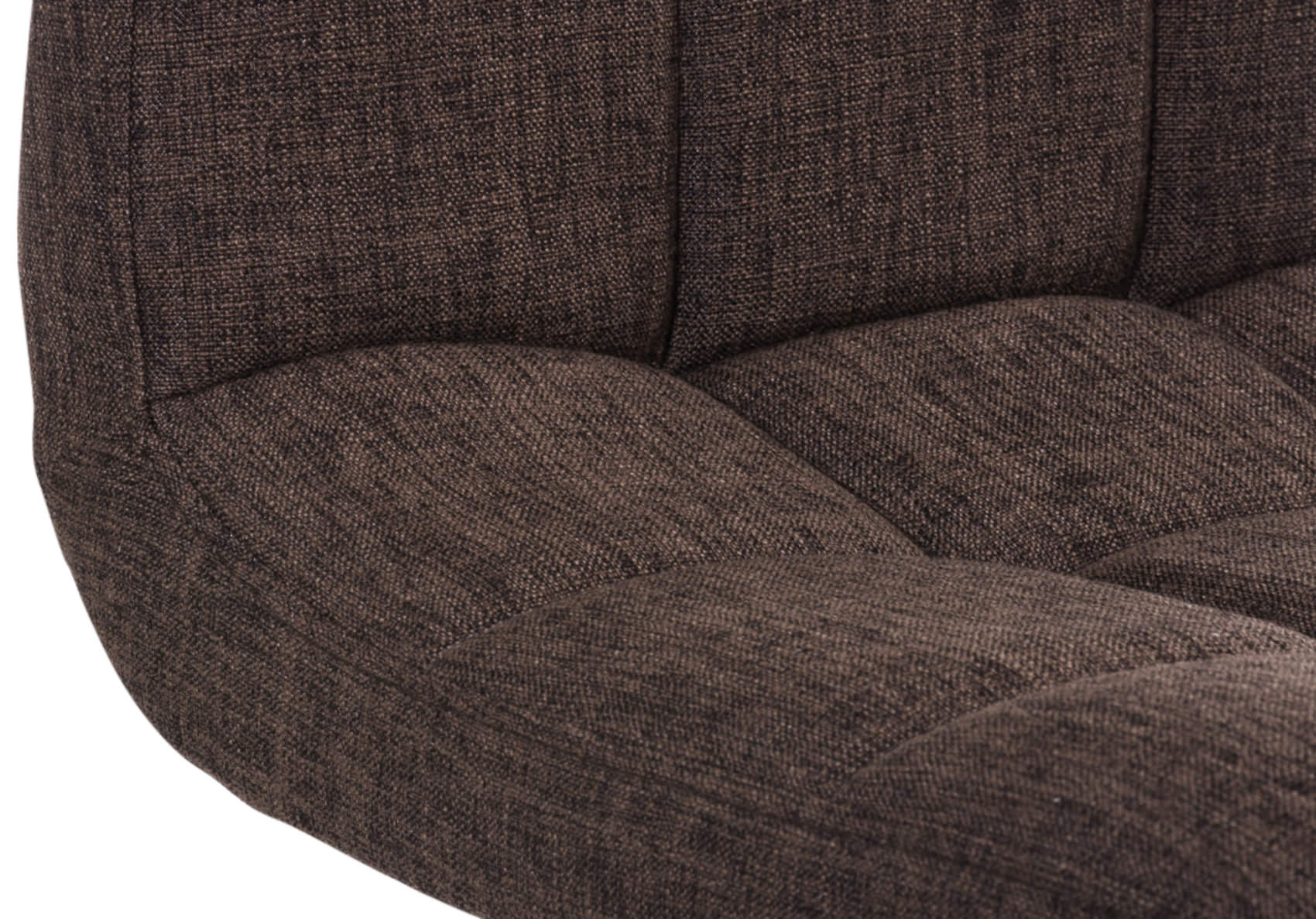 Lot de 2 Tabourets de bar Peru en Tissu Piètement Métal Pivotant et Ajustable