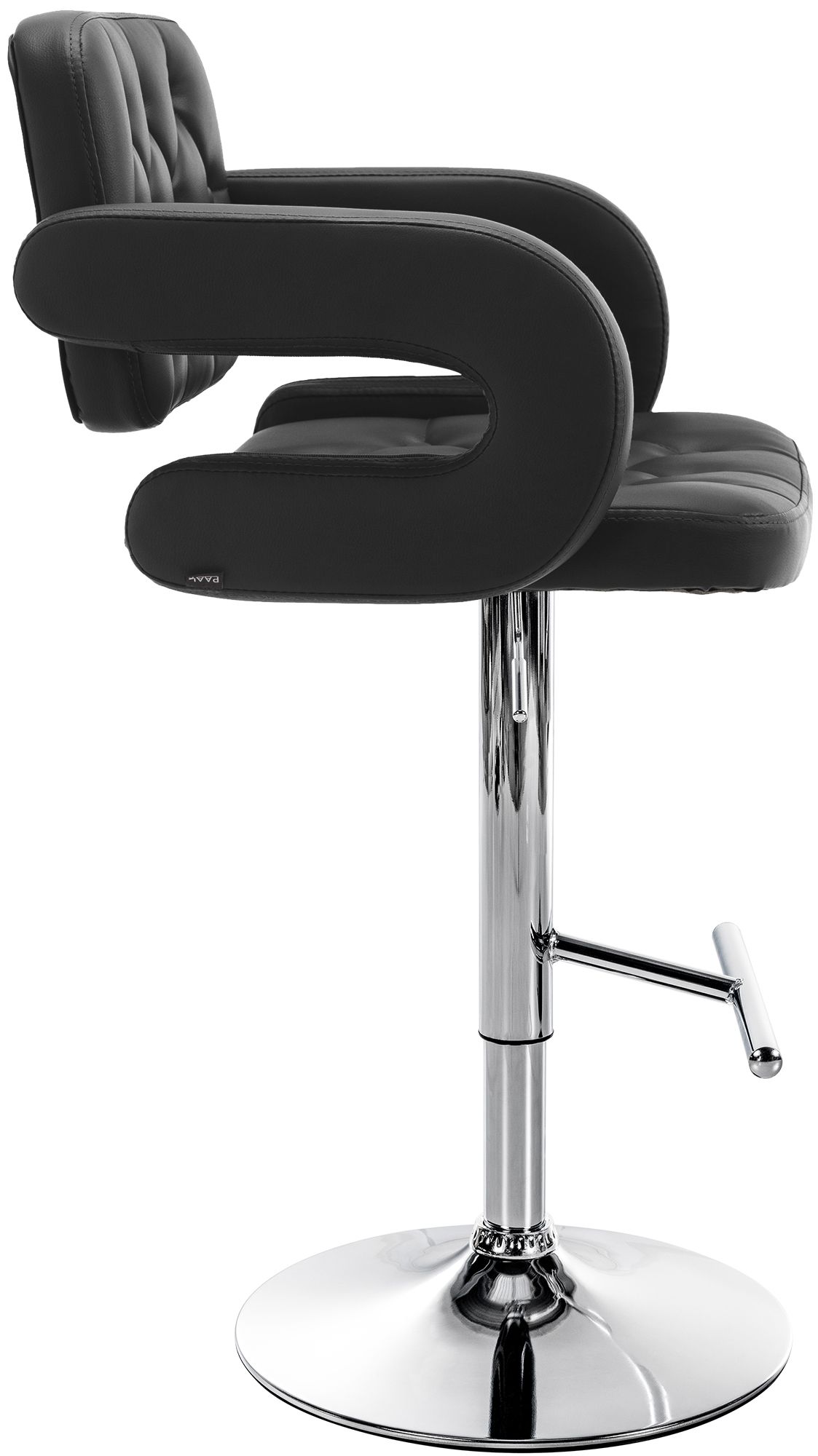 Tabouret de bar Dublin similicuir avec pied en métal