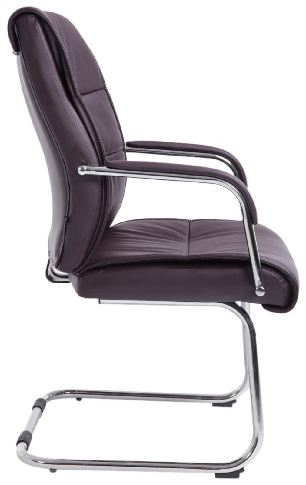 Lot de 2 Chaises Cantilever Sievert en similicuir avec accoudoirs