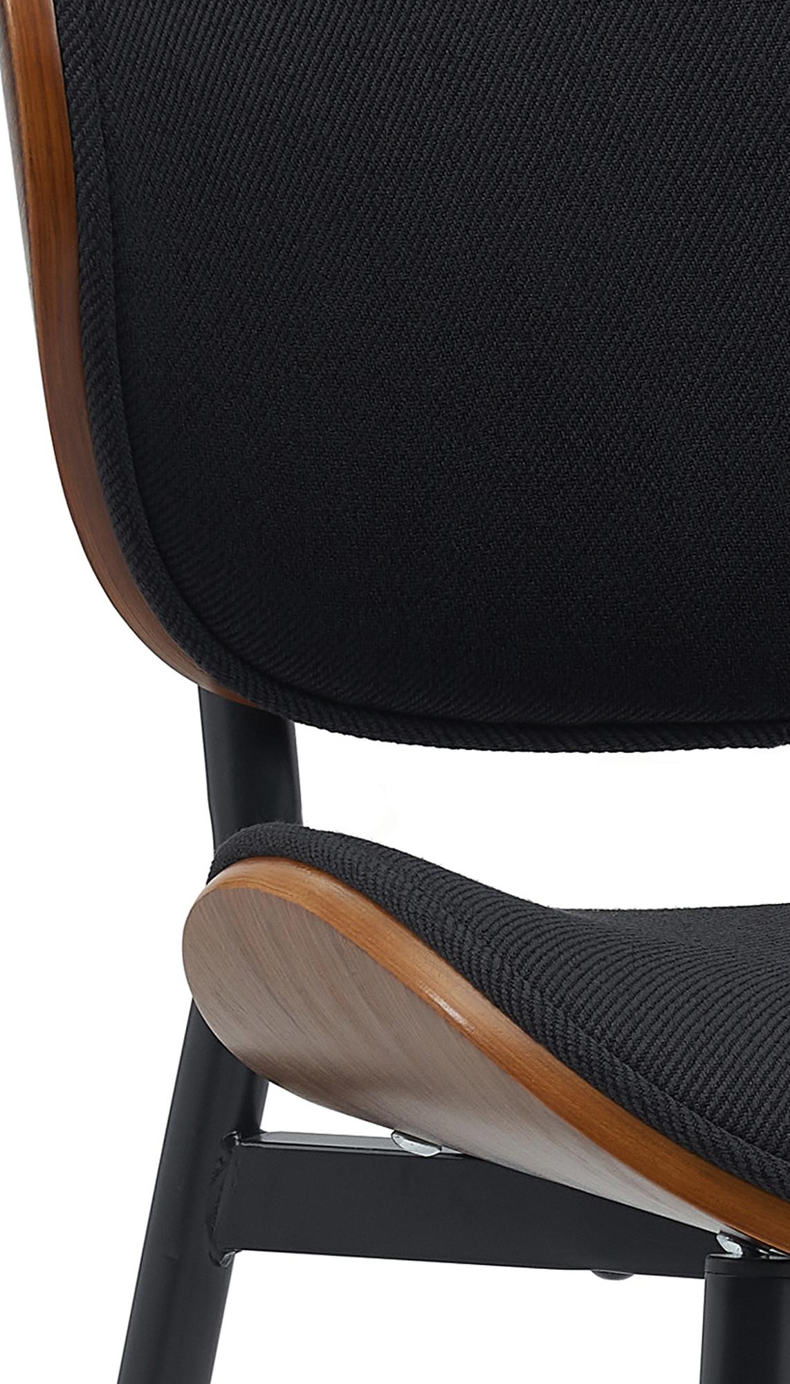 Lot de 2 chaises visiteurs Enid en similicuir ou en tissu