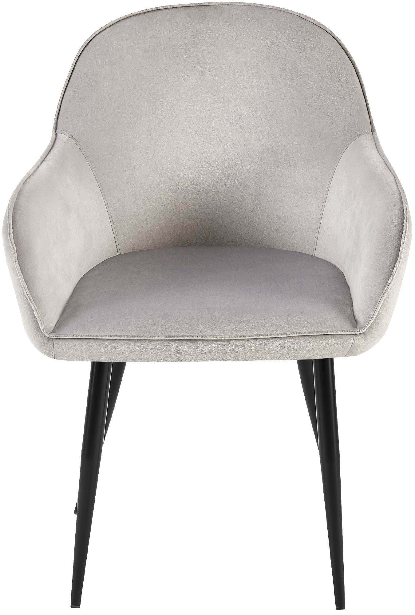 Lot de 2 chaises de salle à manger Boise velours