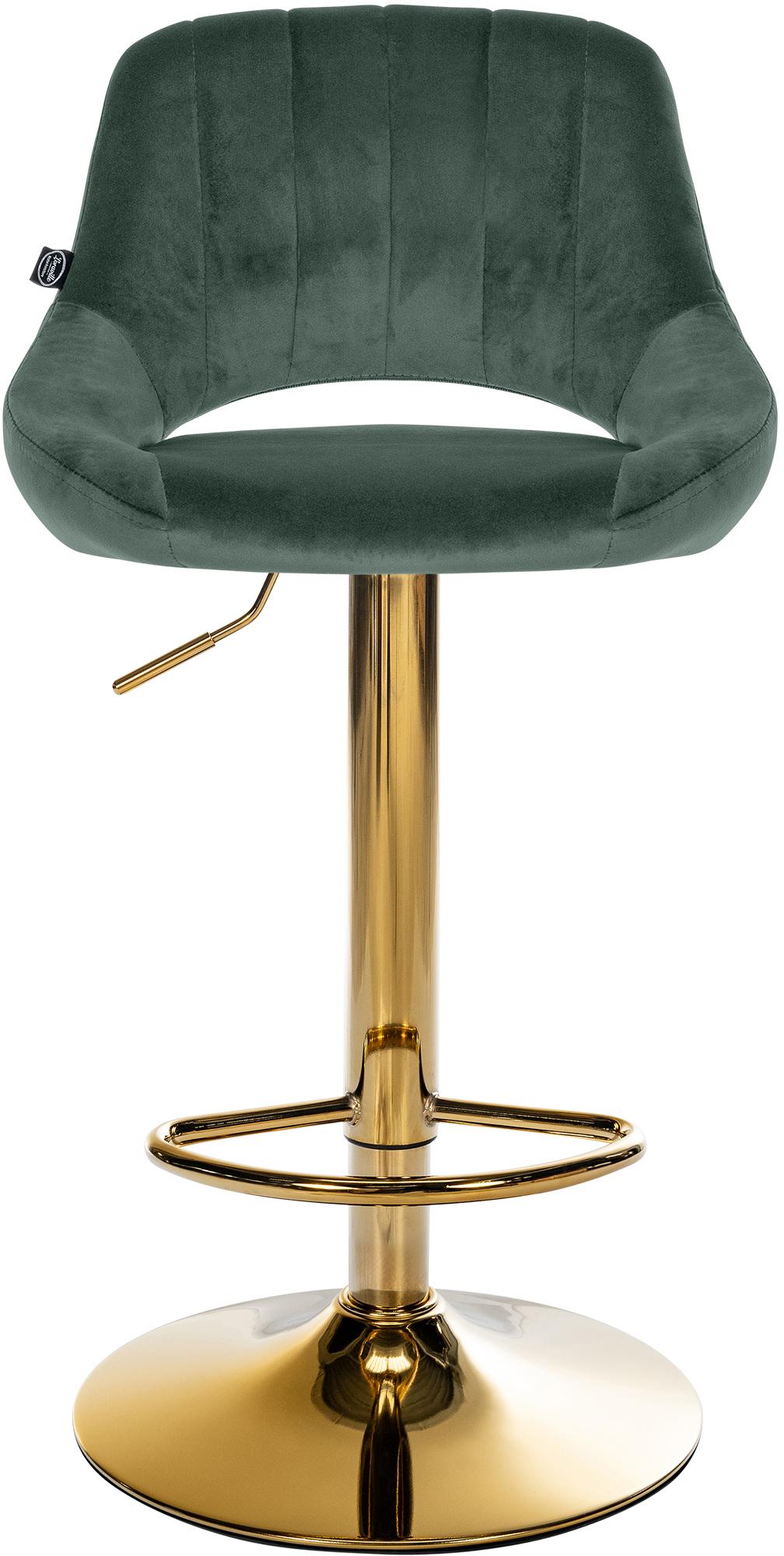 Tabouret de bar Milet en velours