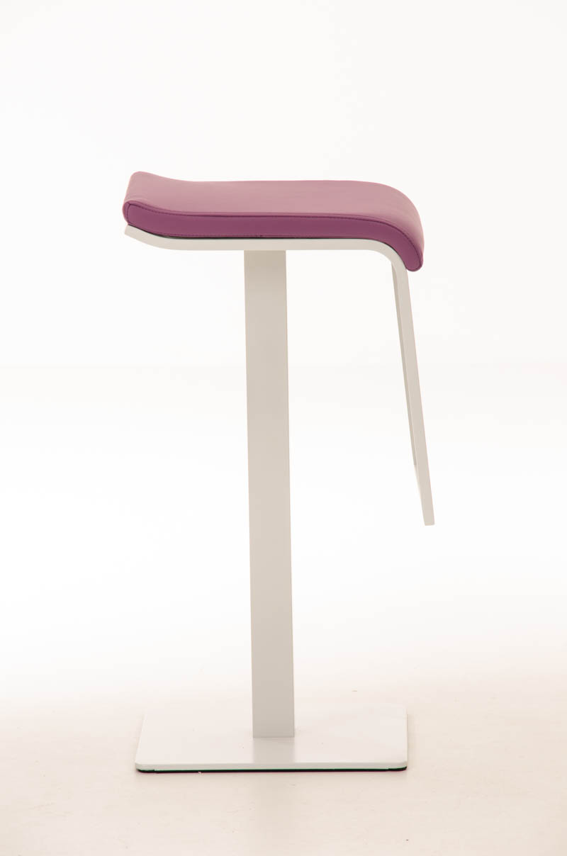 Tabouret de bar Lameng W78 en Similicuir pied en métal