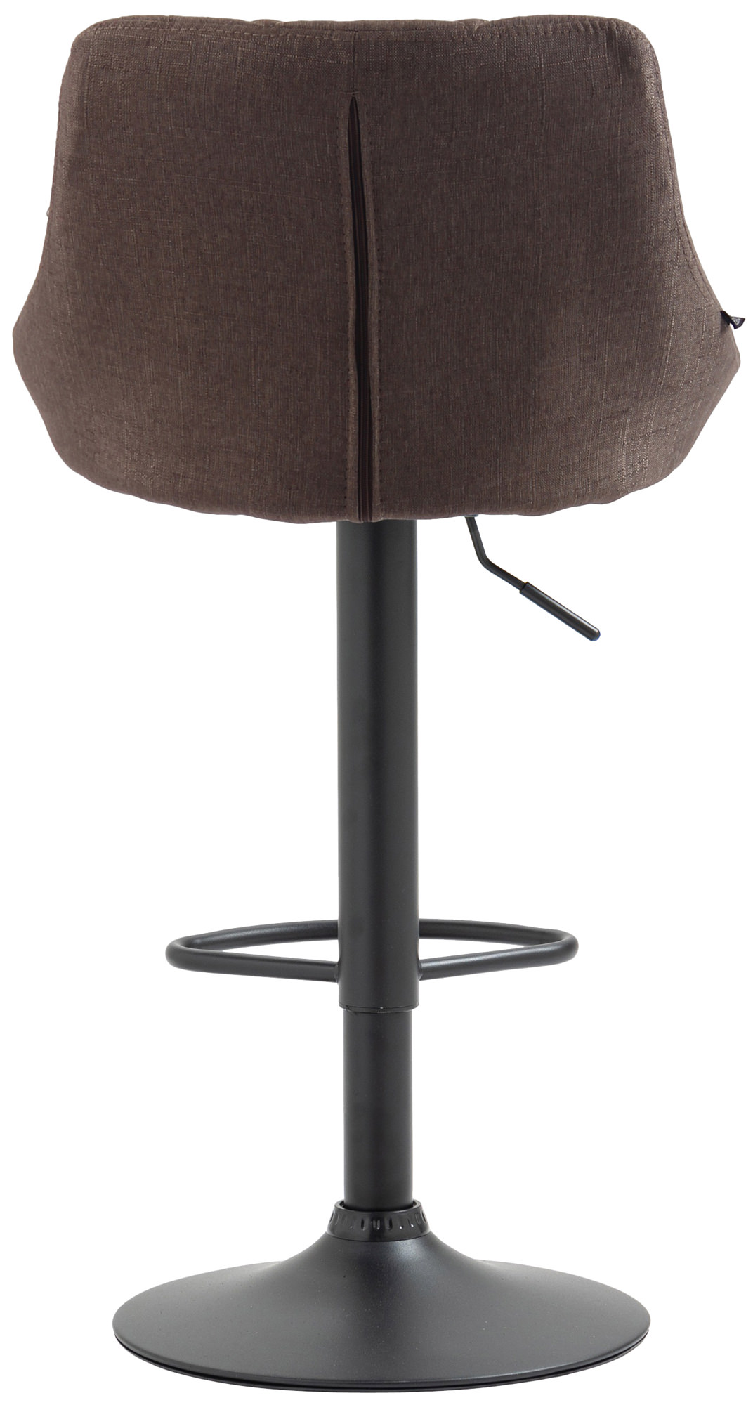 Tabouret de bar Lazio en Tissu Hauteur réglable siège pivotant
