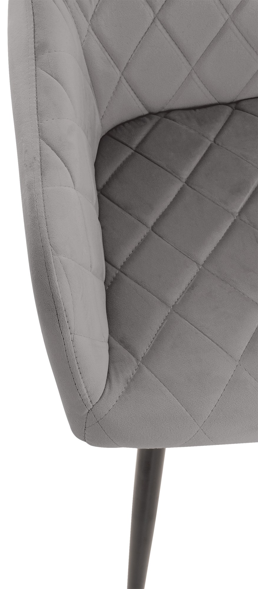Lot de 4 chaises de salle à manger Shila avec Piètement en Métal noir