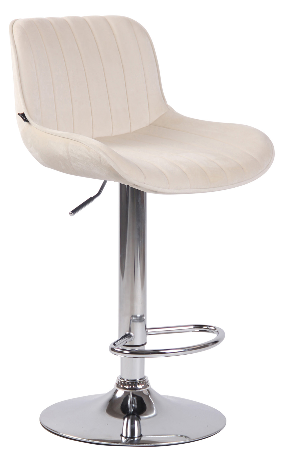 Lot de 2 Tabourets de bar Lentini en Velours Pied trompette en Métal