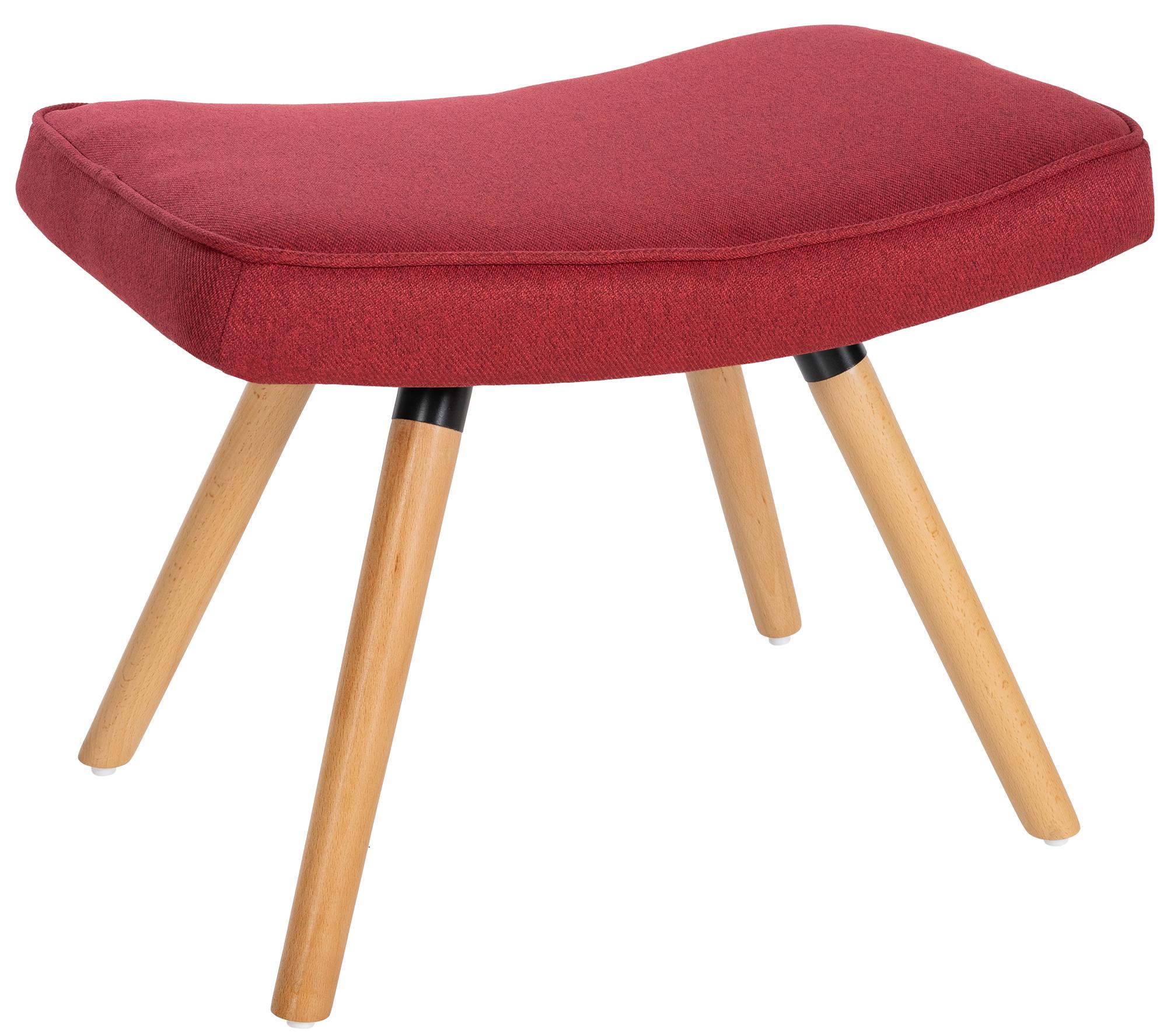 Tabouret de pied Garding avec revêtement en tissu