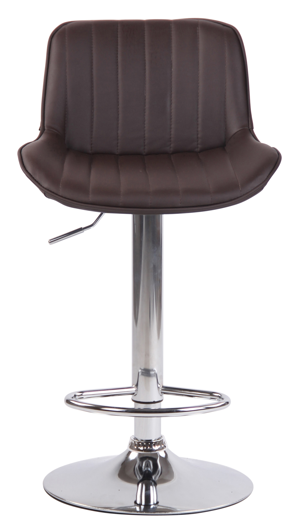 Lot de 2 Tabourets de bar Lentini en Similicuir Pied trompette en Métal
