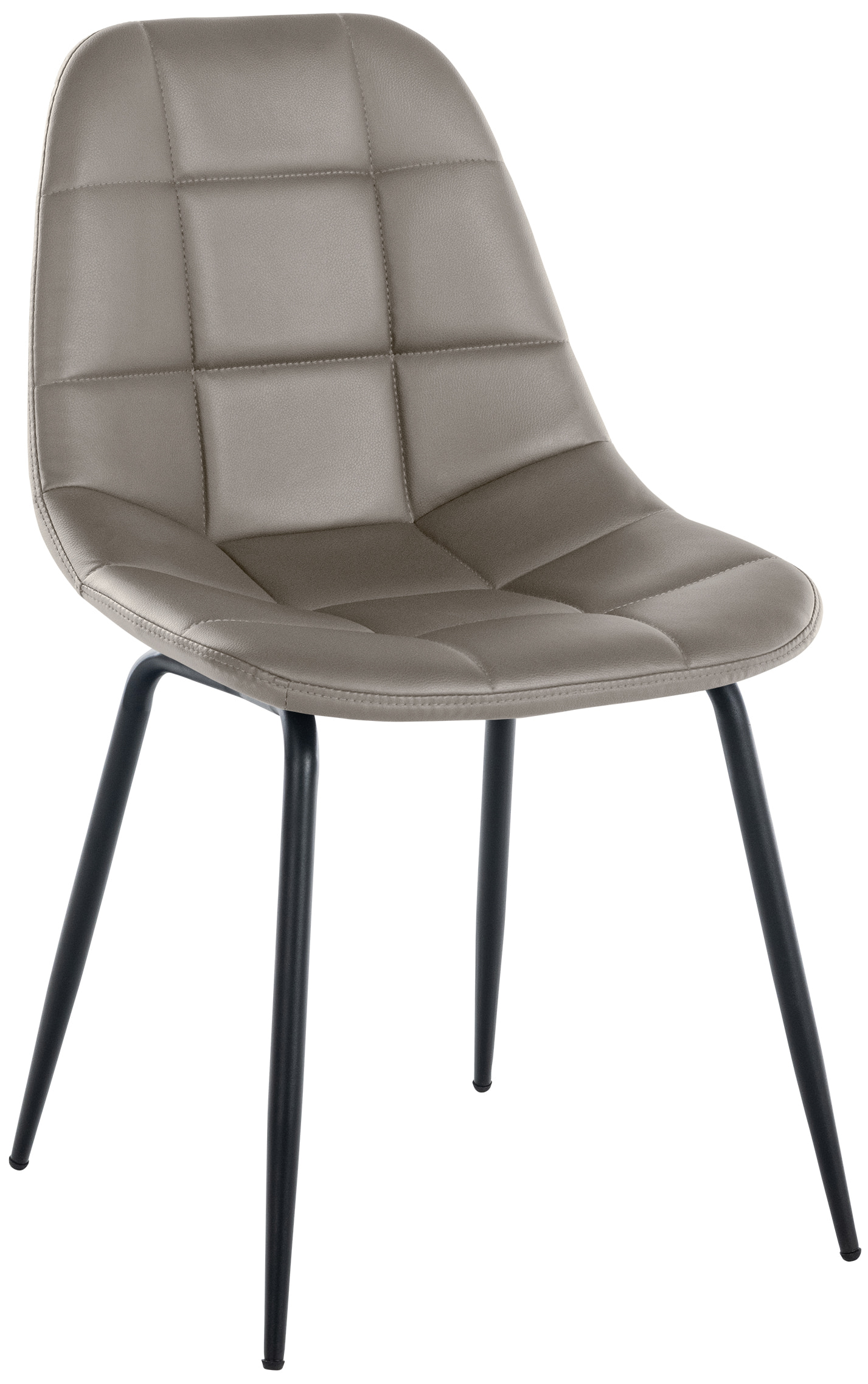 Chaise de salle à manger Tom avec Pieds en métal noir