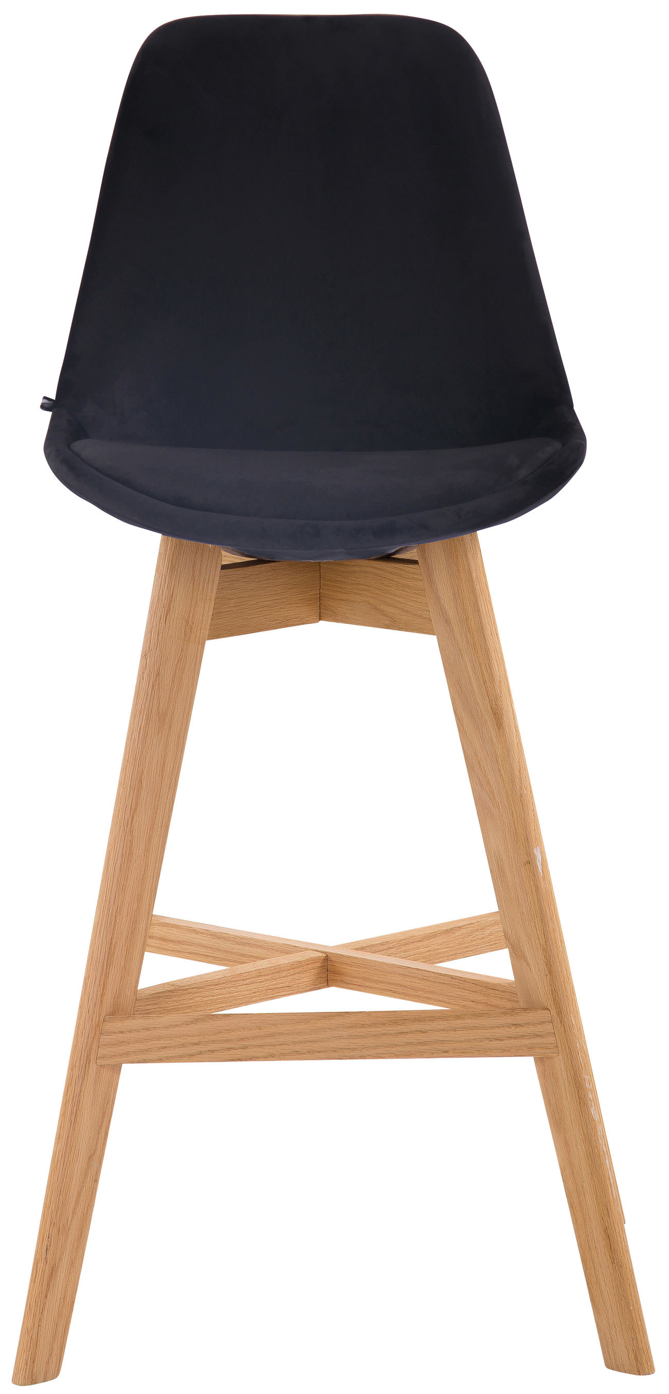 Lot de 2 tabourets de bar Cannes en velours