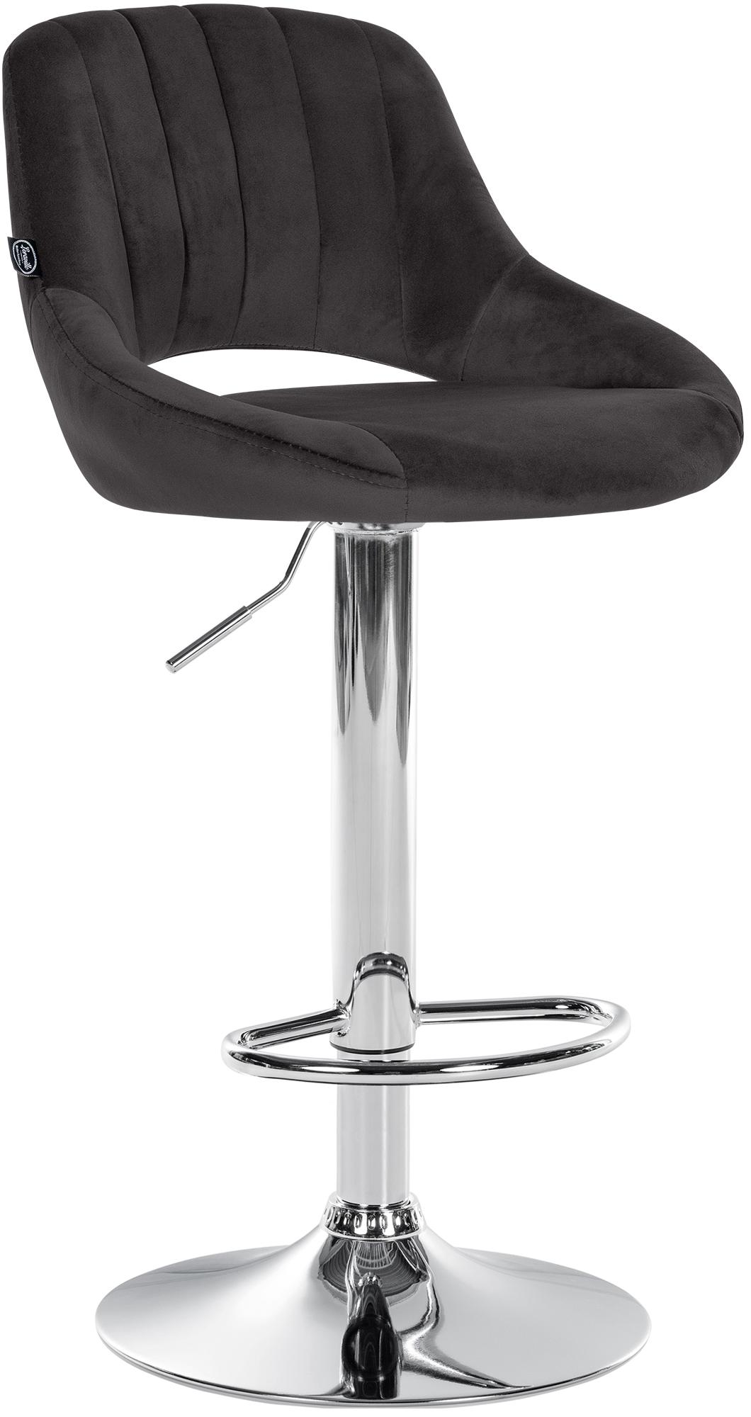 Tabouret de bar Milet en velours